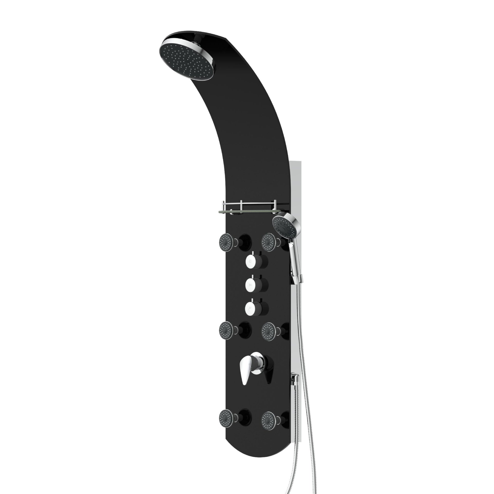 EISL KARIBIK Duschpaneel, Schwarz