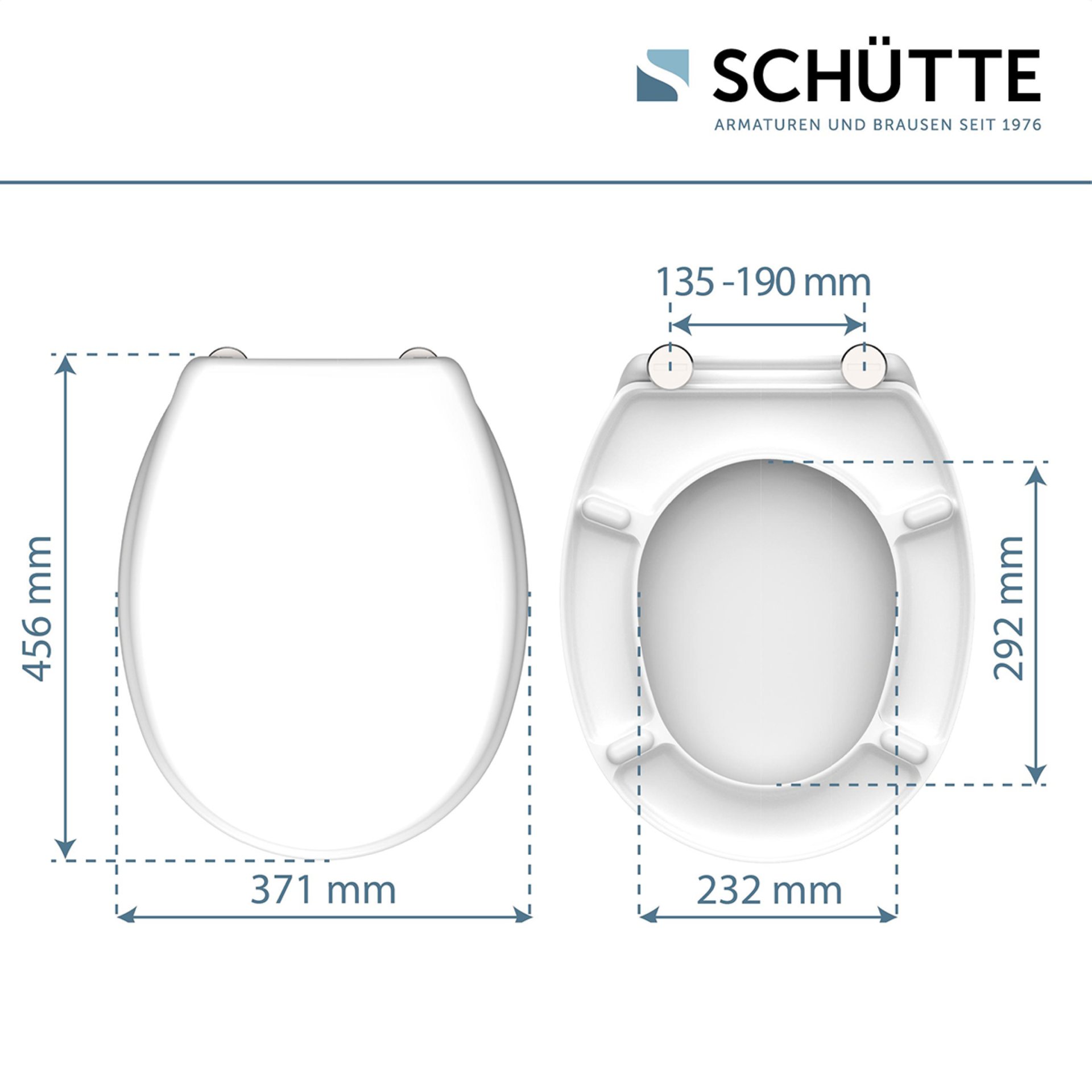 Schütte WHITE WC-Sitz, Duroplast