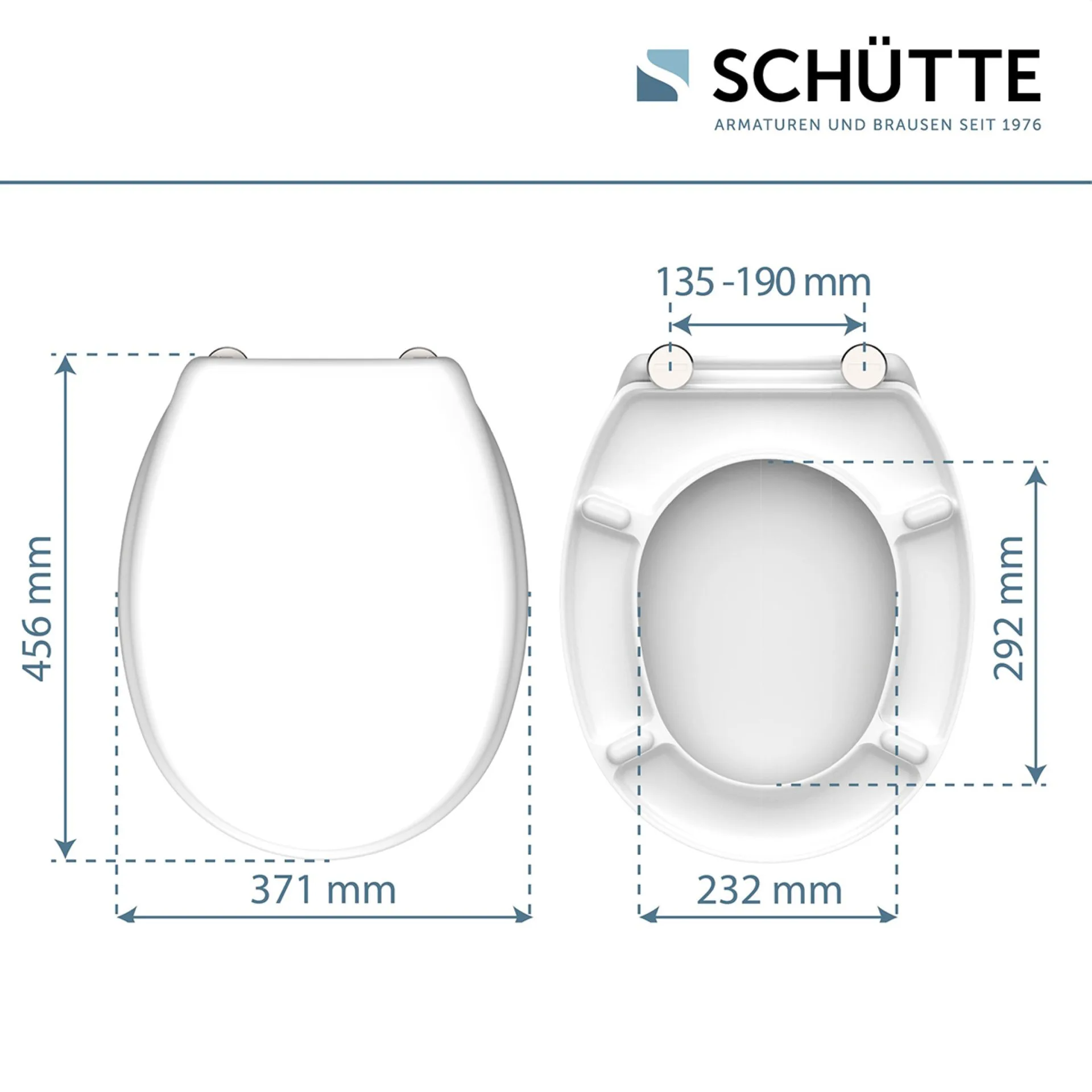 Schütte WHITE WC-Sitz, Duroplast