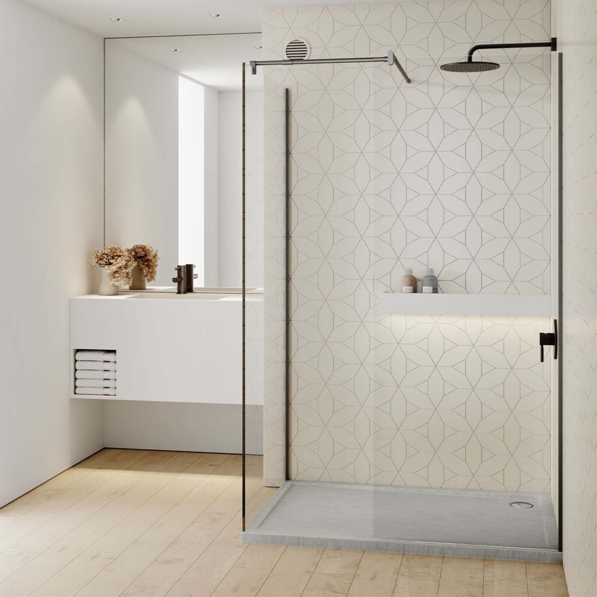 Aedler, Duschwanne Standard Plus Antis Cement Scale 90x120x4,5