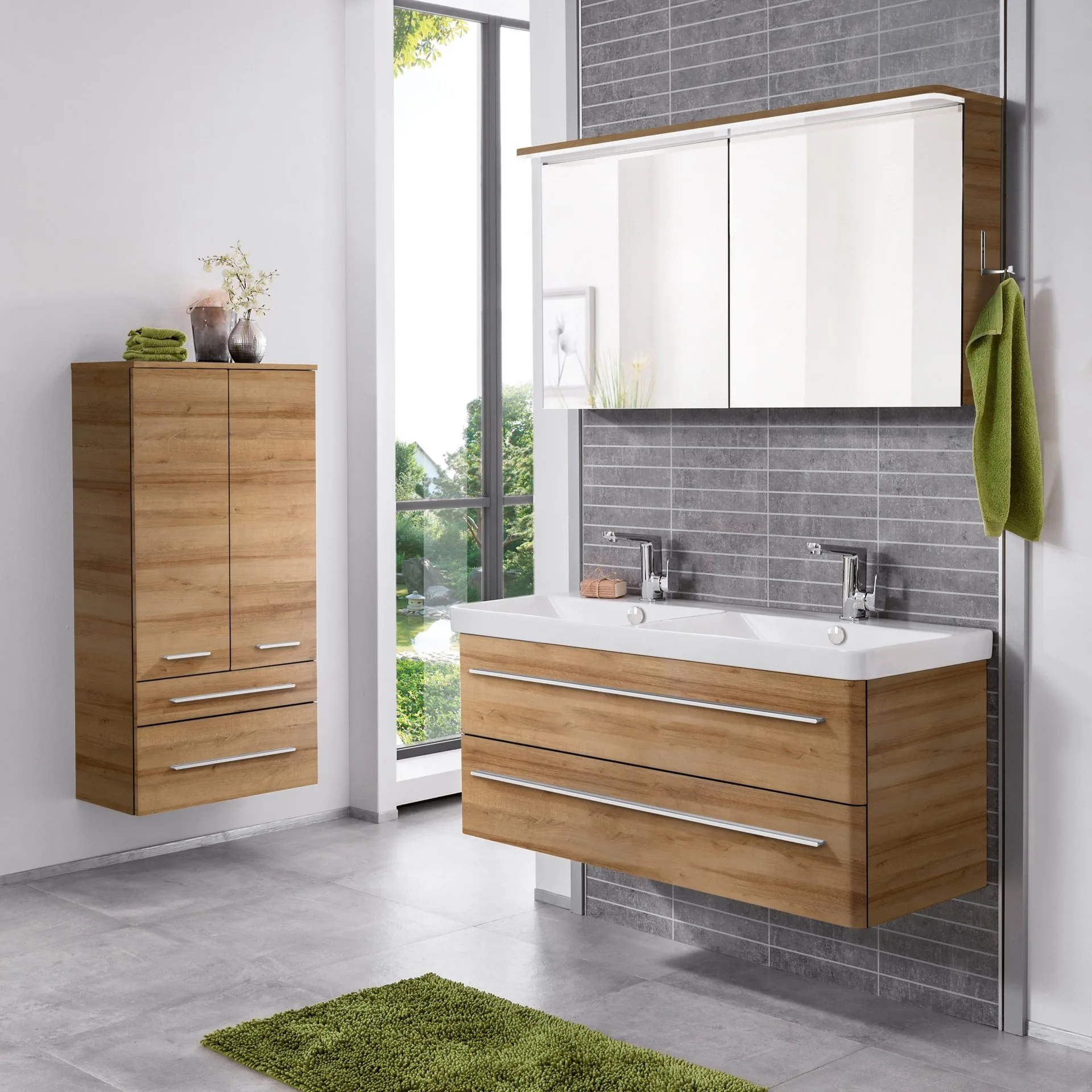 Lanzet K8 Keramik Doppel Waschbecken 120 cm