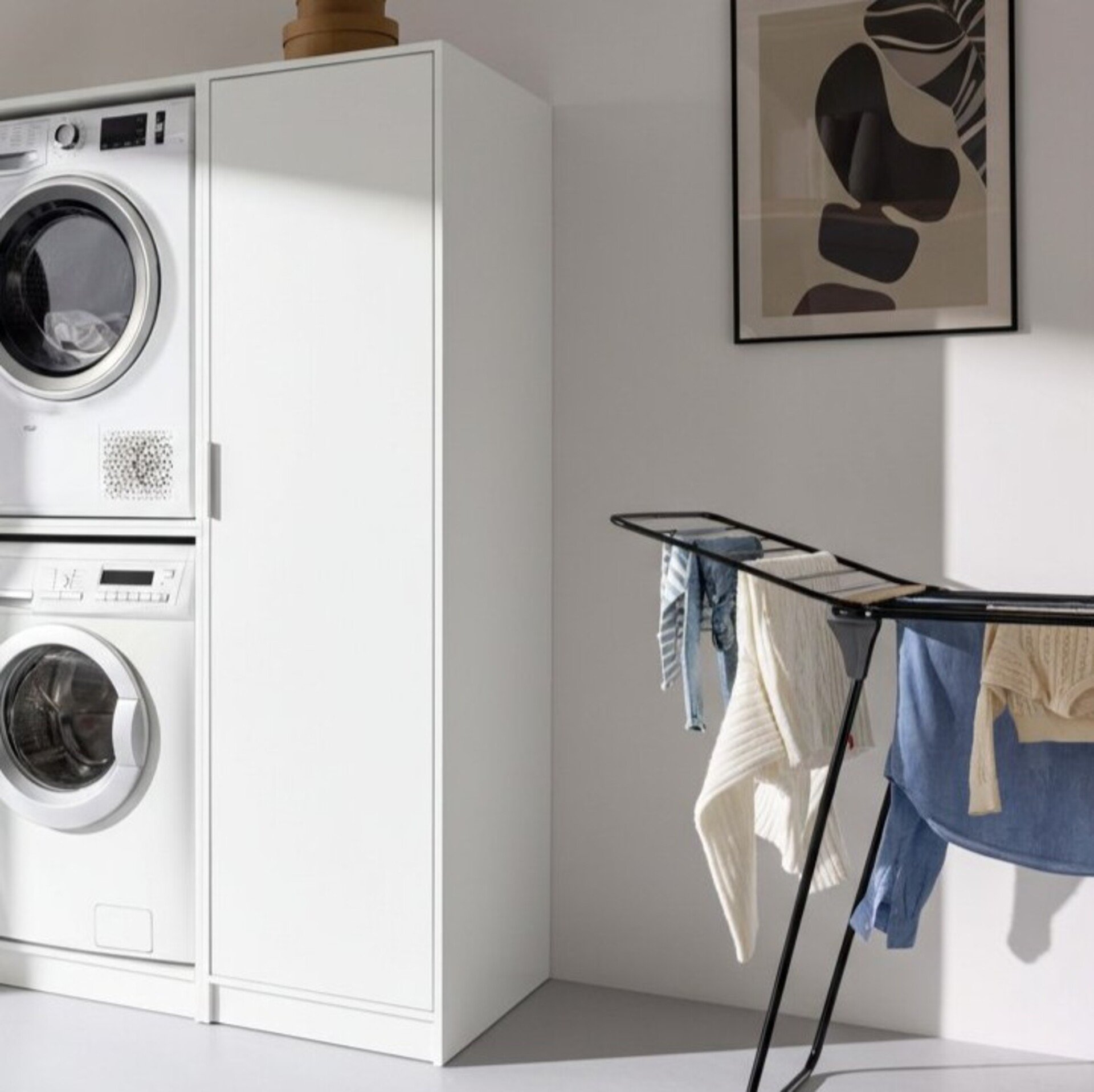 FACKELMANN Wäscheschrank 50 cm breit, Weiß