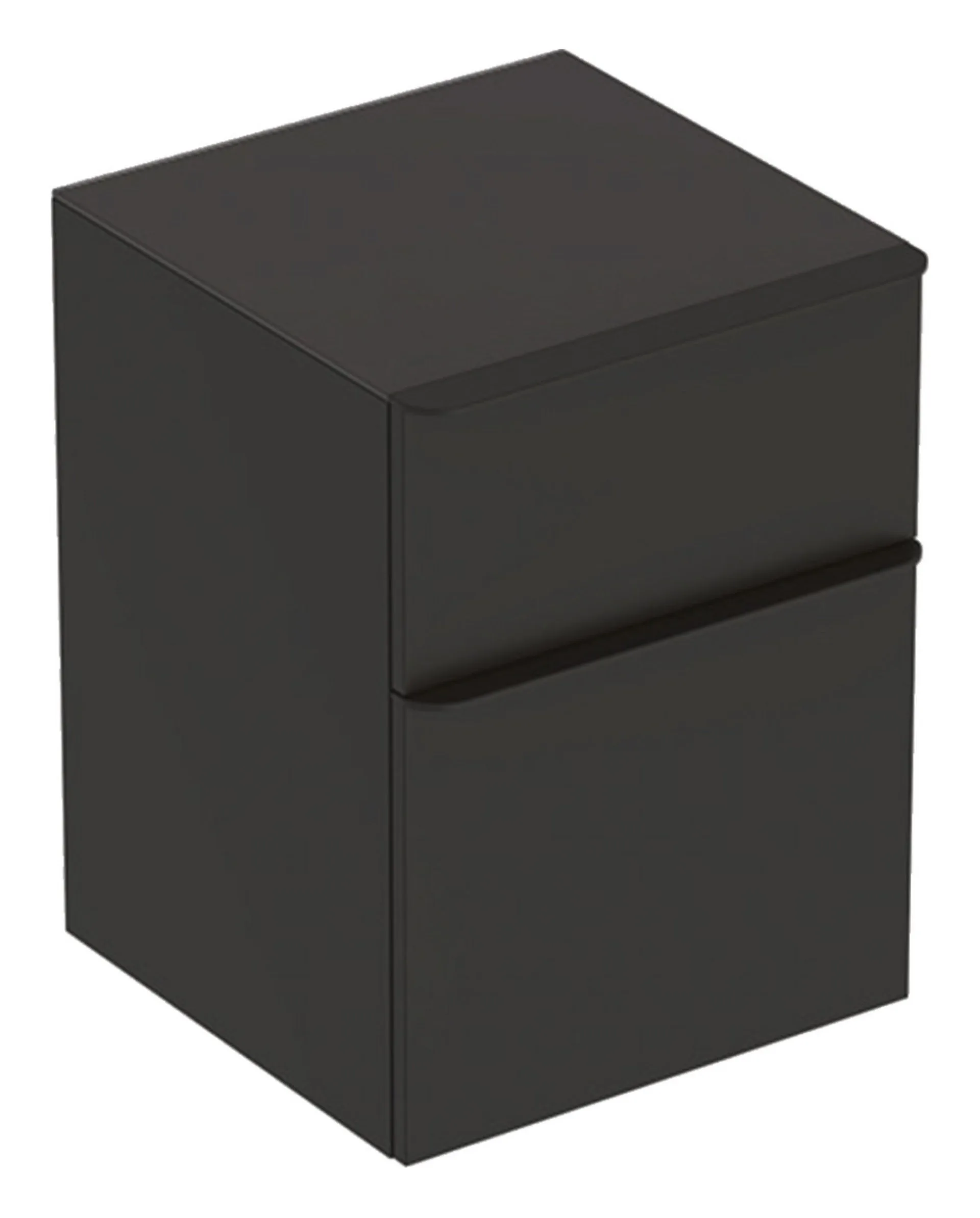 GEBERIT SMYLE SQUARE Seitenschrank 45 cm breit, Anthrazit, 2 Schubladen