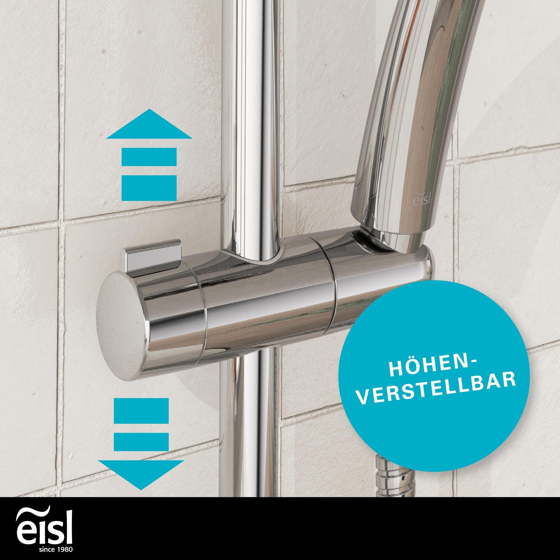 EISL SPEED Stangenbrause-Set, Chrom
