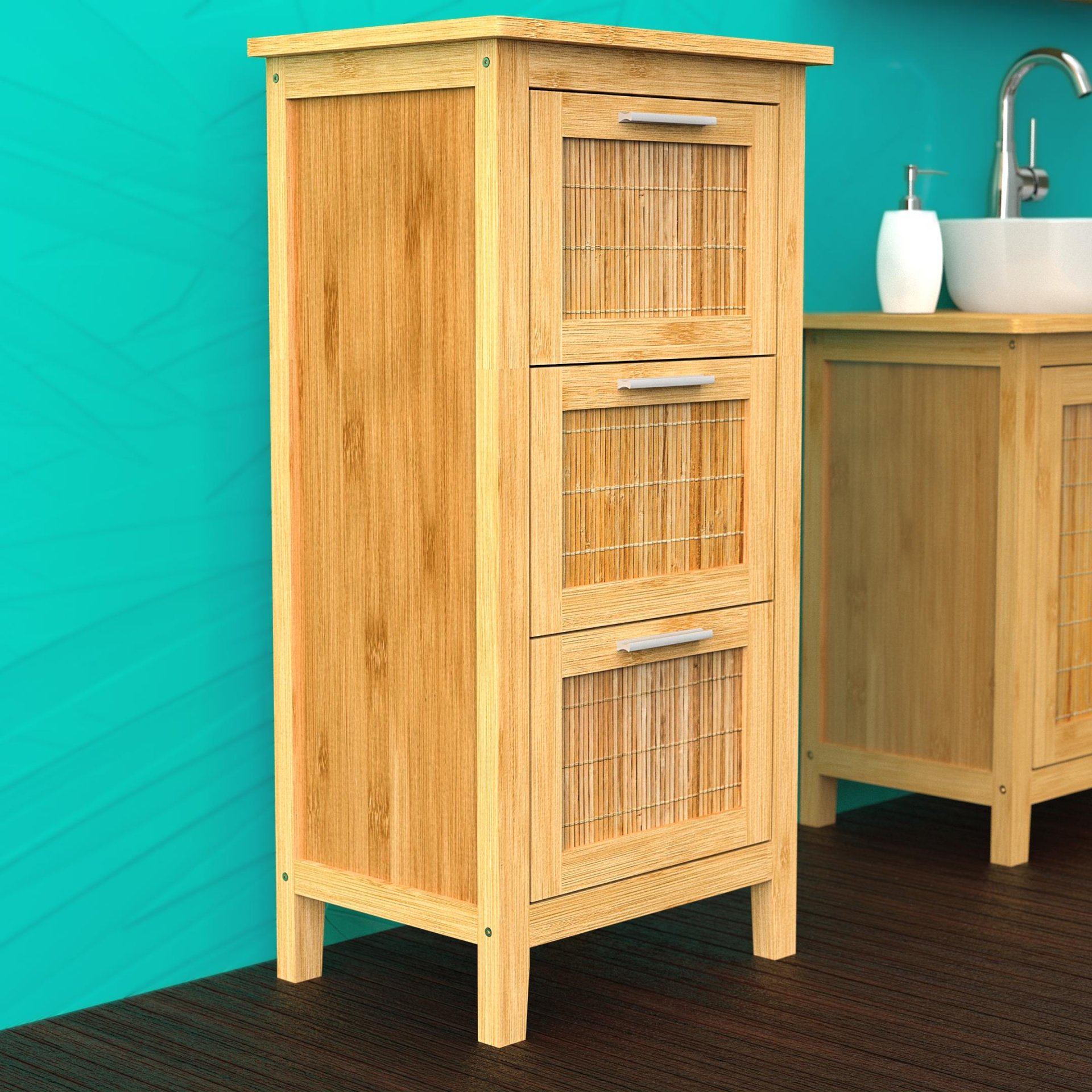 EISL BAMBUS Midischrank 42 cm breit, Braun