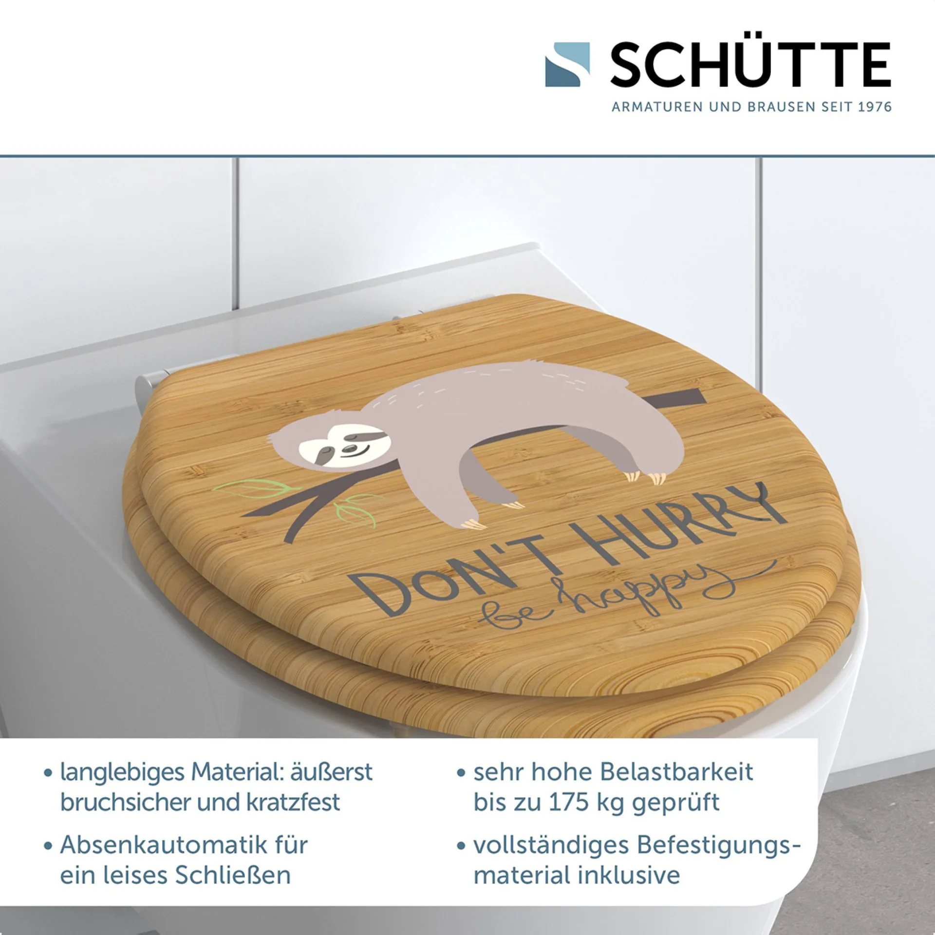 Schütte DONT HURRY WC-Sitz, mit Absenkautomatik