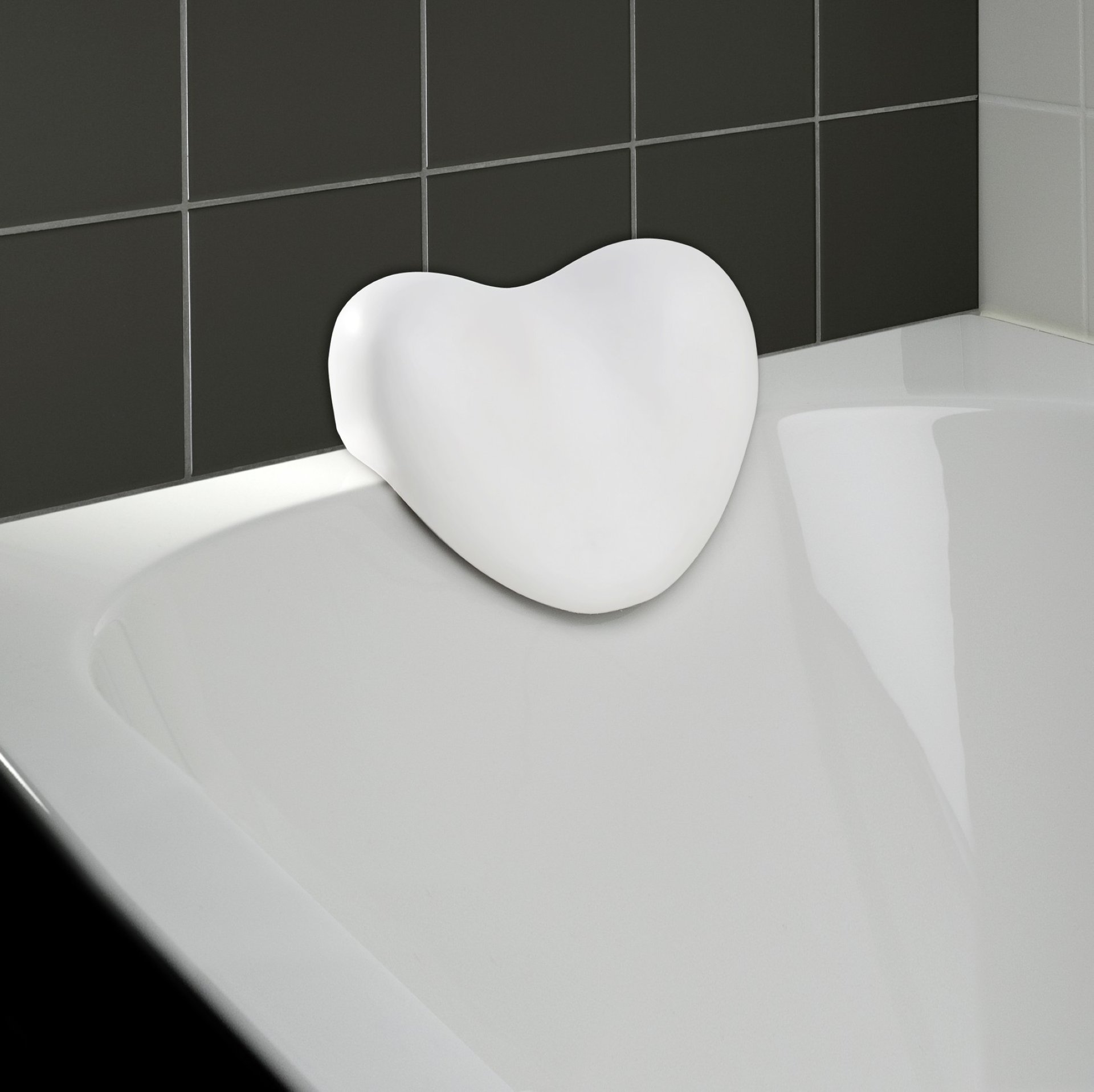 WENKO TROPIC Badewannenkissen, Weiß