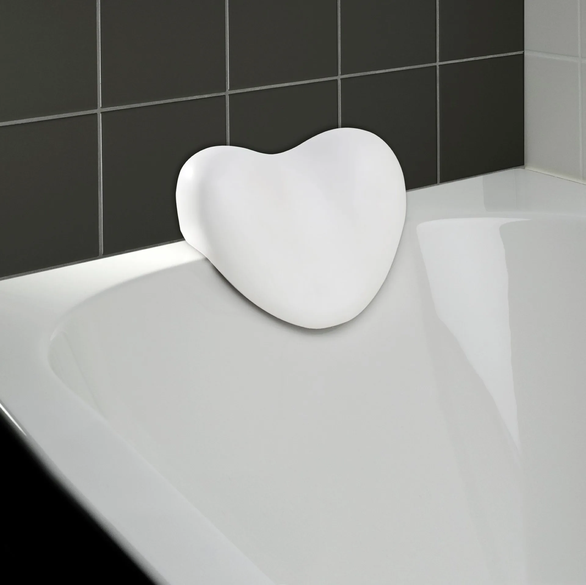 WENKO TROPIC Badewannenkissen, Weiß