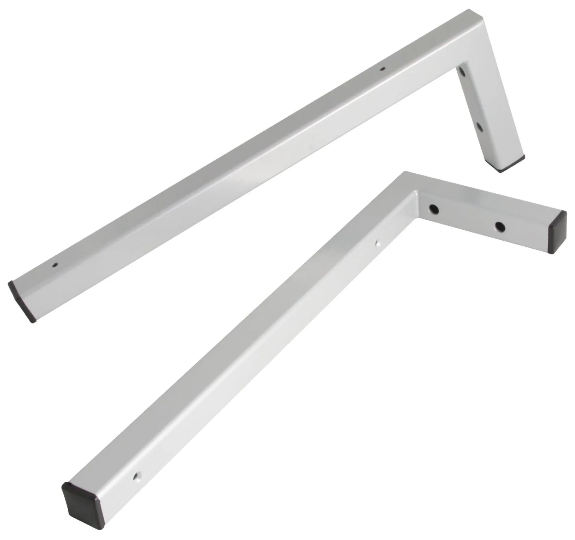 FACKELMANN Winkelhalter, Grau, 2er Set