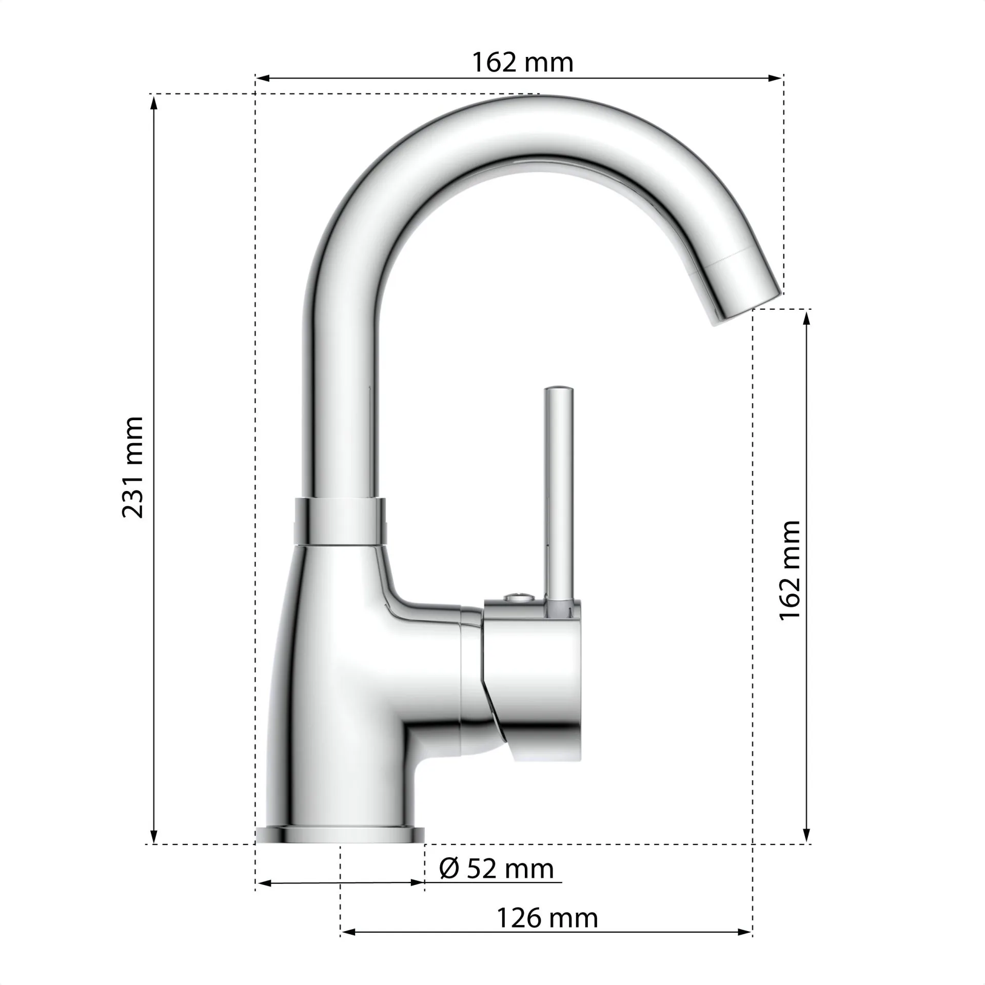 EISL FUTURA Waschtischarmatur, Chrom, Niederdruck