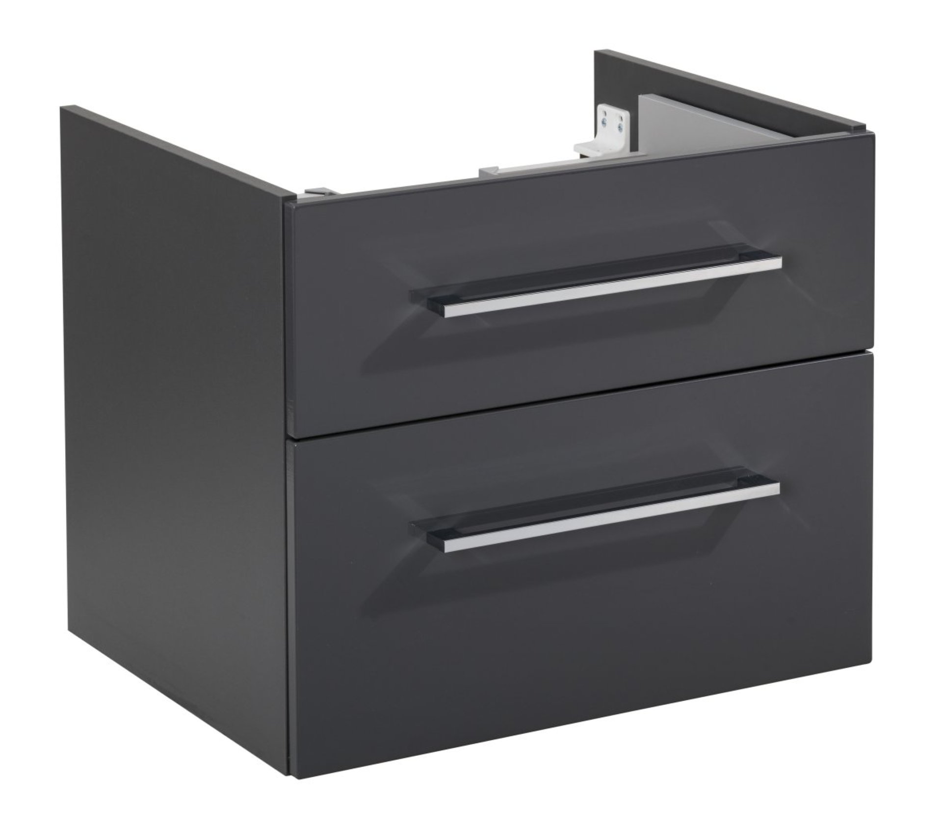 Fackelmann HYPE 3.0 Waschtischunterschrank 60 cm, Anthrazit, 2 Schubladen