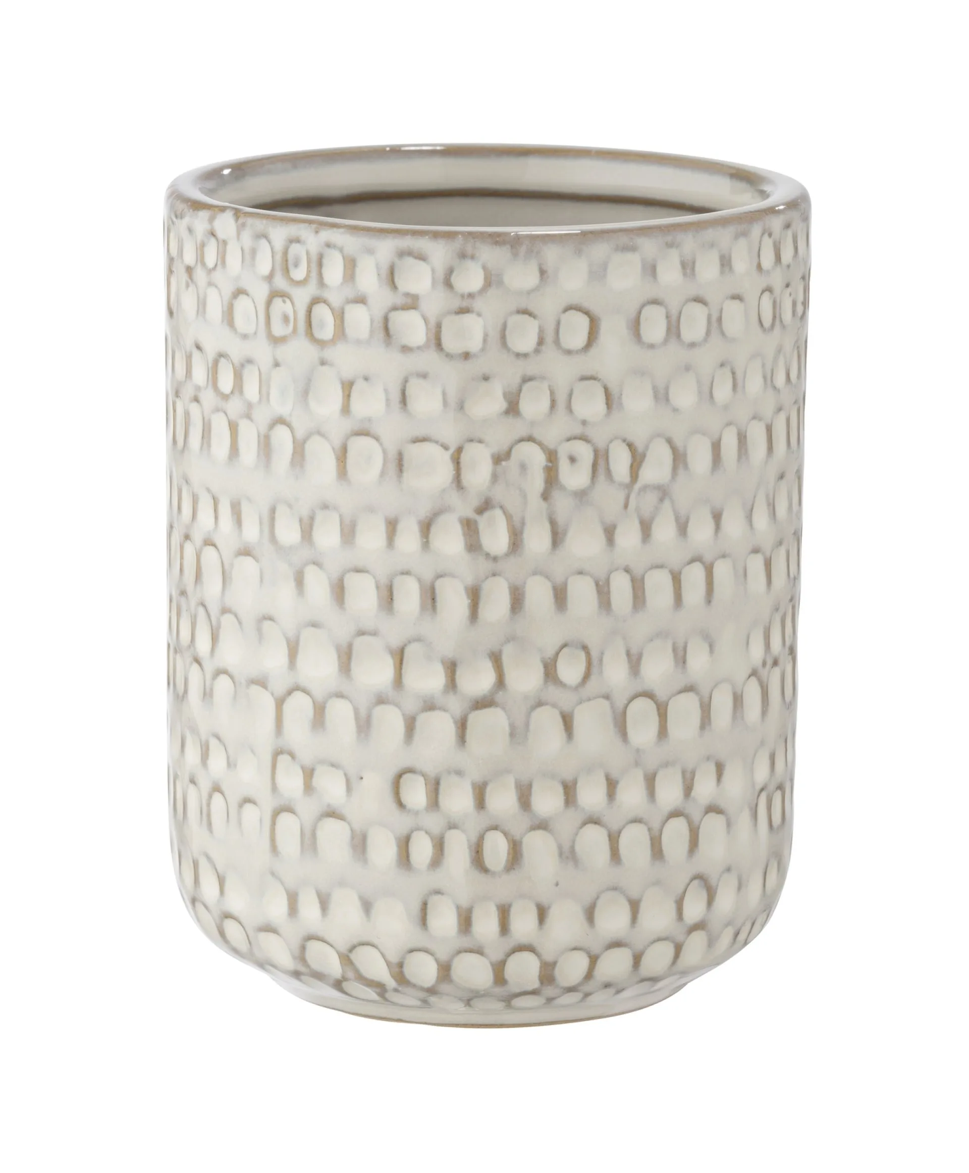 WENKO PERGOLE Accessoire Set, Beige, Zahnputzbecher, Seifenspender, Keramik
