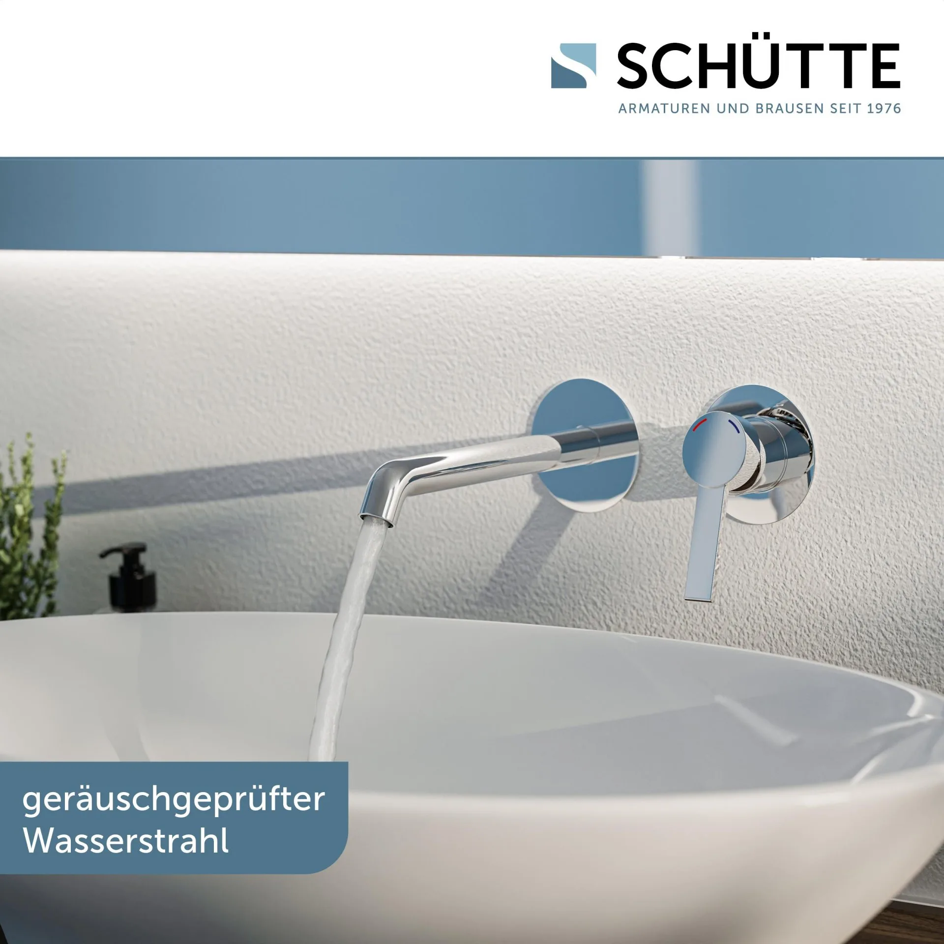 SCHÜTTE LOS ANGELES Waschtischarmatur, Chrom, für Wandmontage