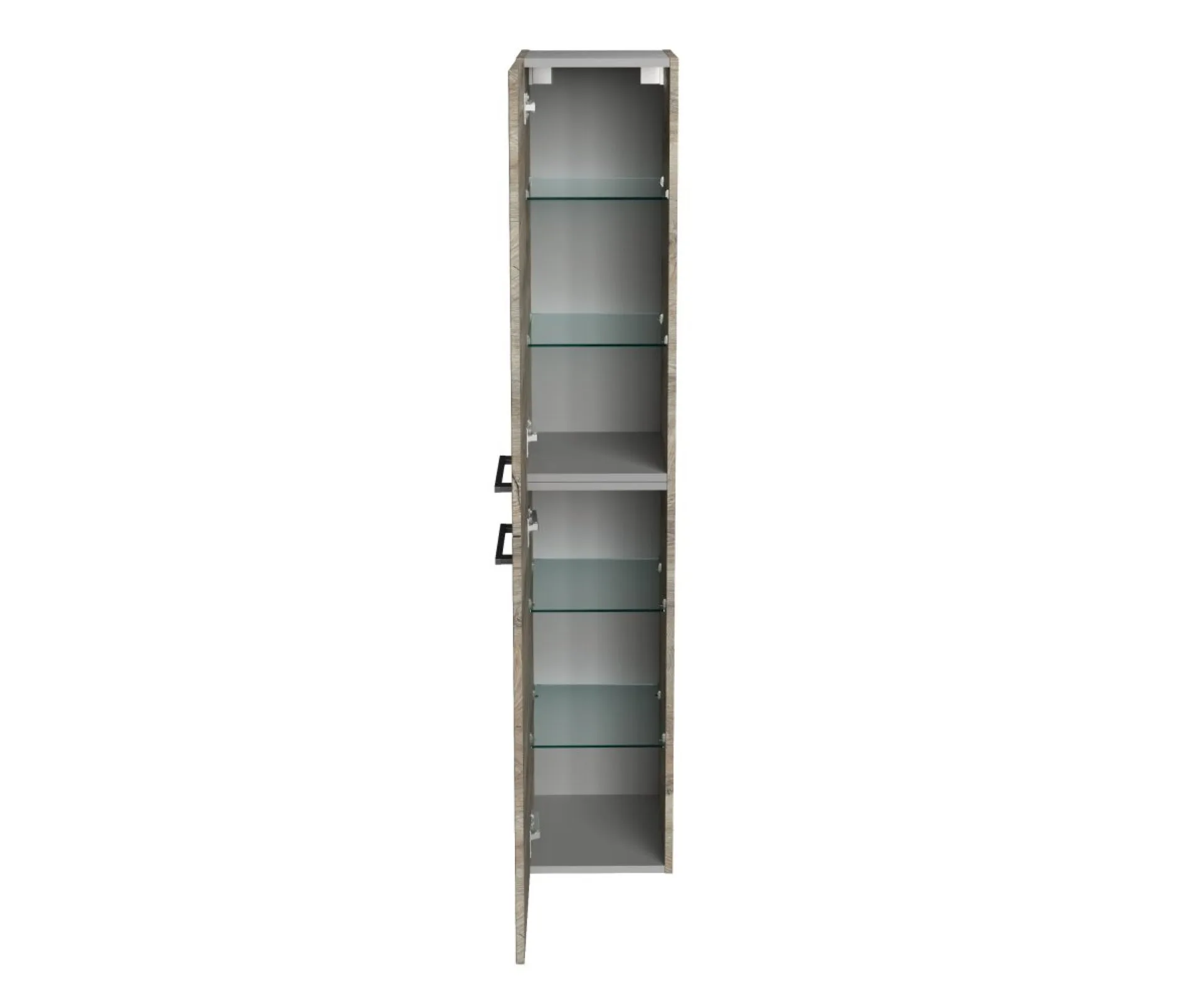Fackelmann OXFORD Hochschrank 30 cm breit, Braun hell