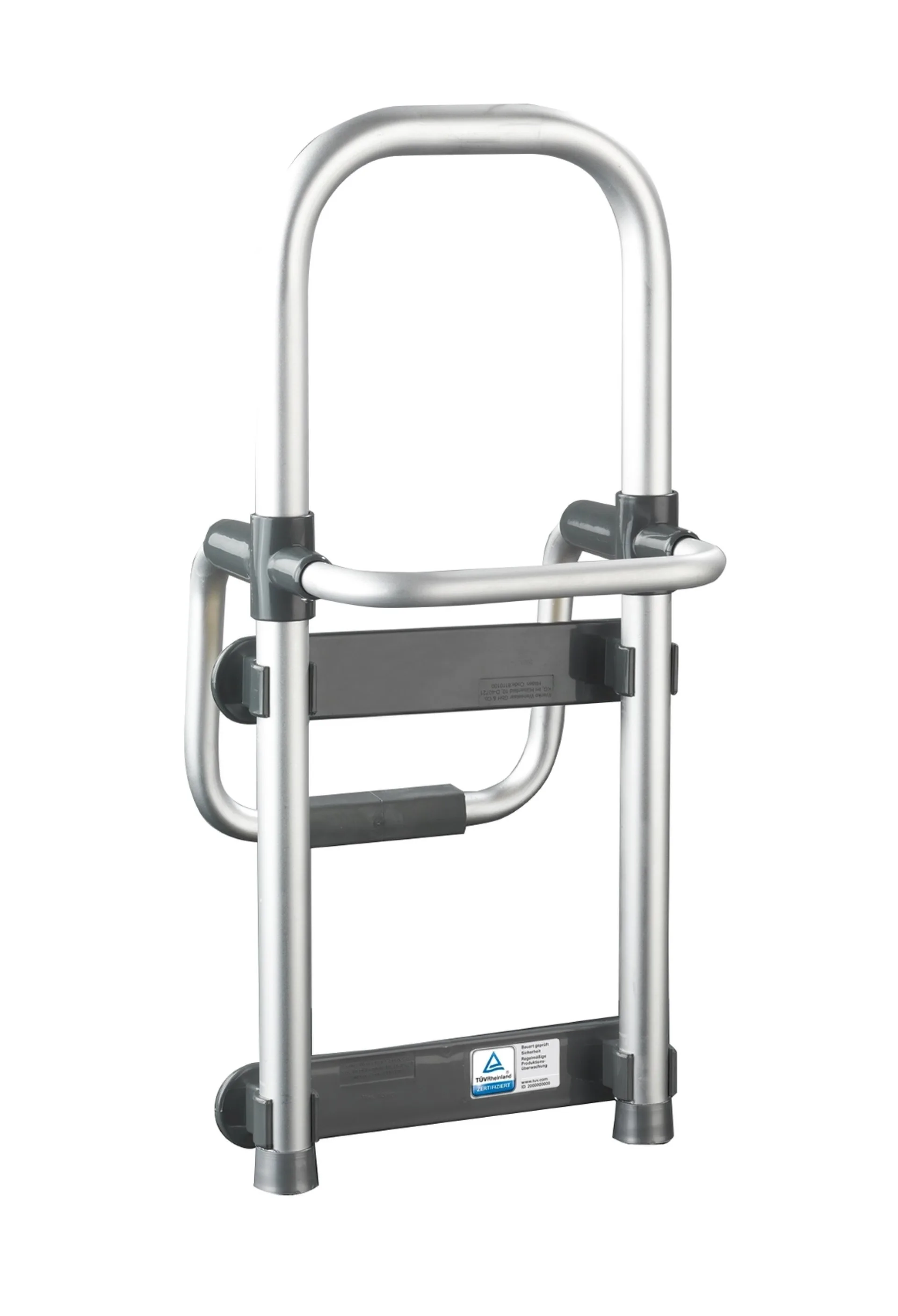WENKO SECURA Badewannen-Einstiegshilfe, Silber, verstellbar, 120 kg Tragkraft
