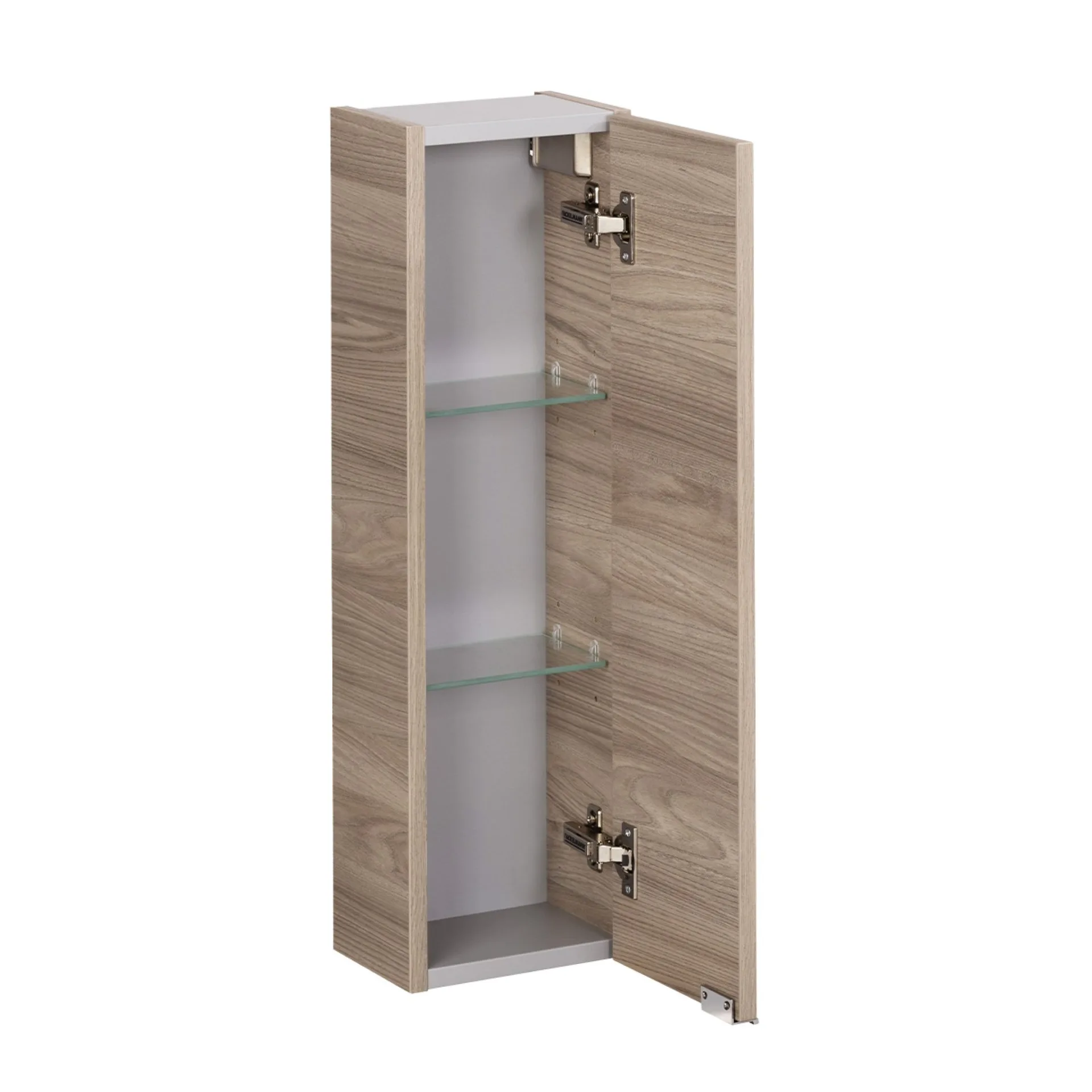 FACKELMANN LUXOR Hängeschrank 20 cm breit, Braun hell, Türanschlag rechts