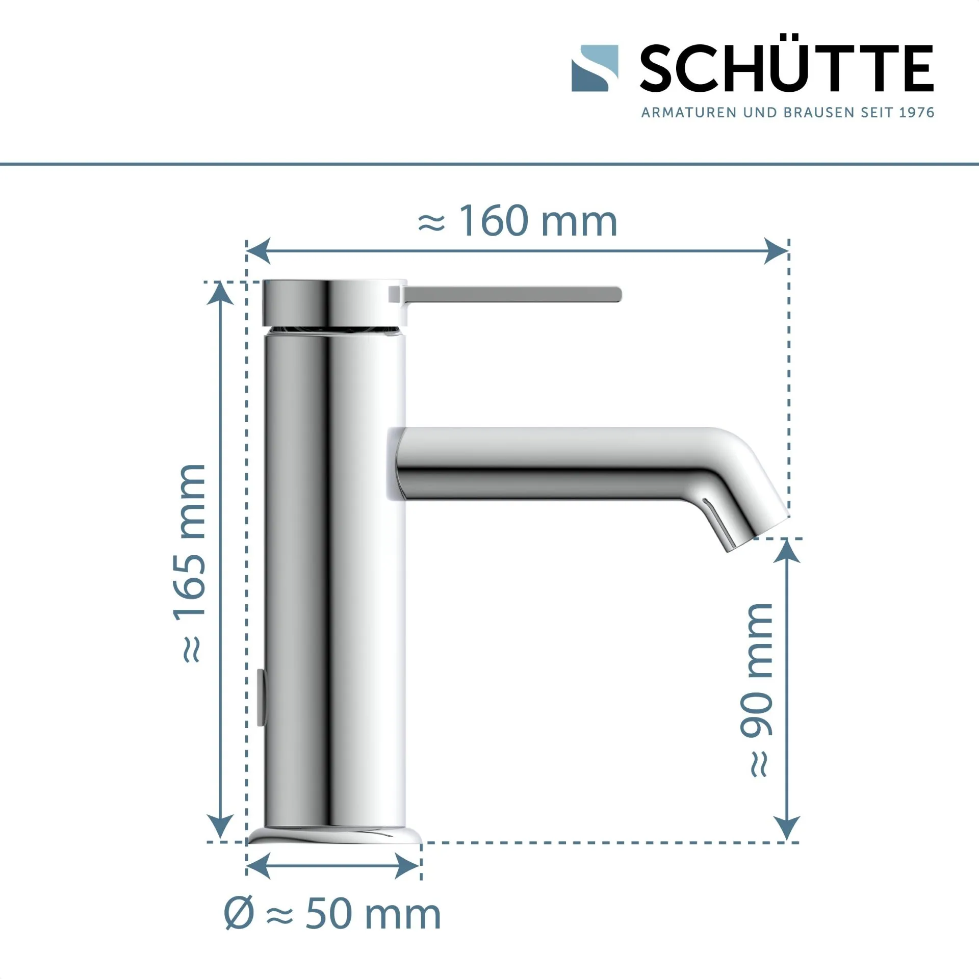 SCHÜTTE LOS ANGELES Waschtischarmatur, Chrom