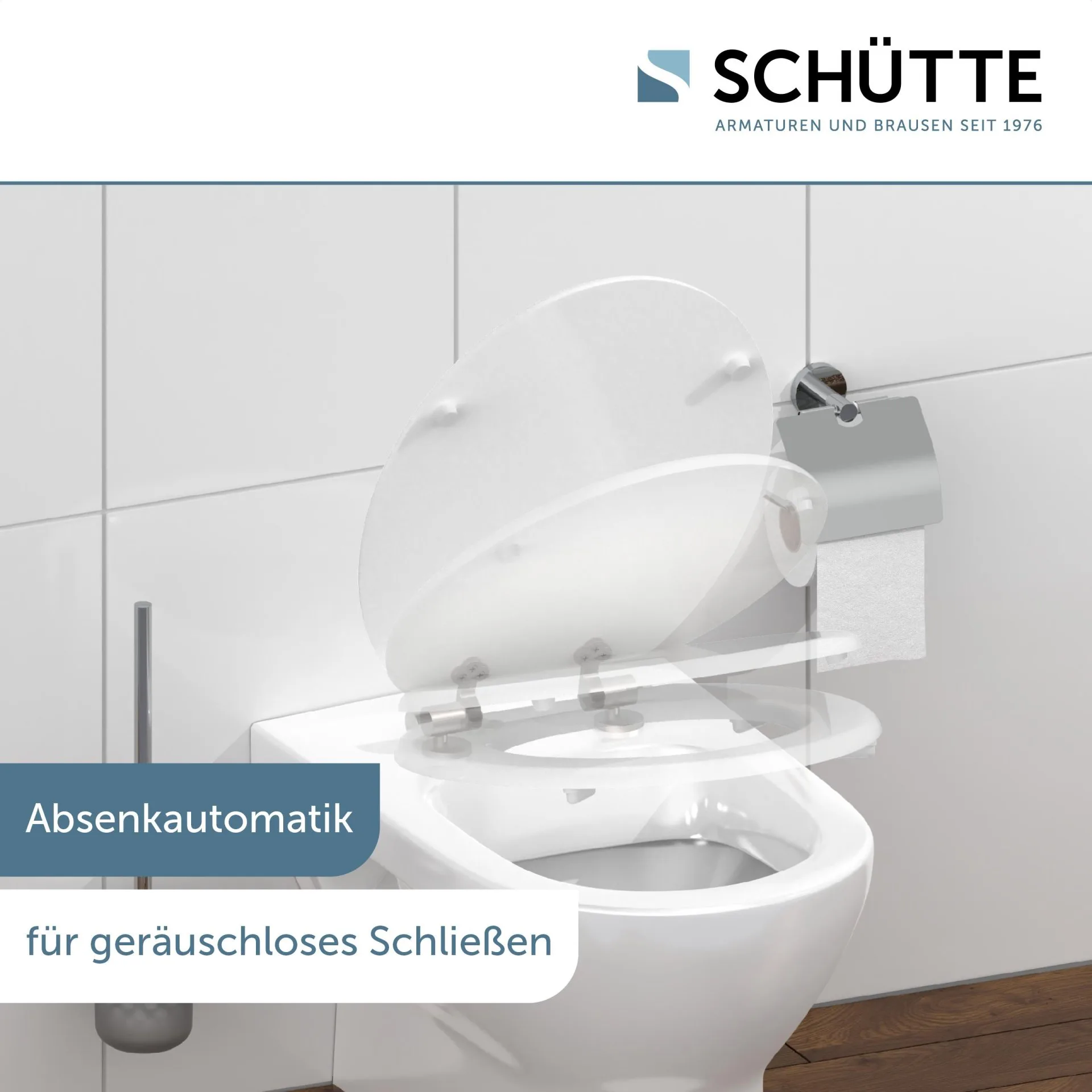 SCHÜTTE SPIRIT WHITE WC-Sitz, mit Absenkautomatik