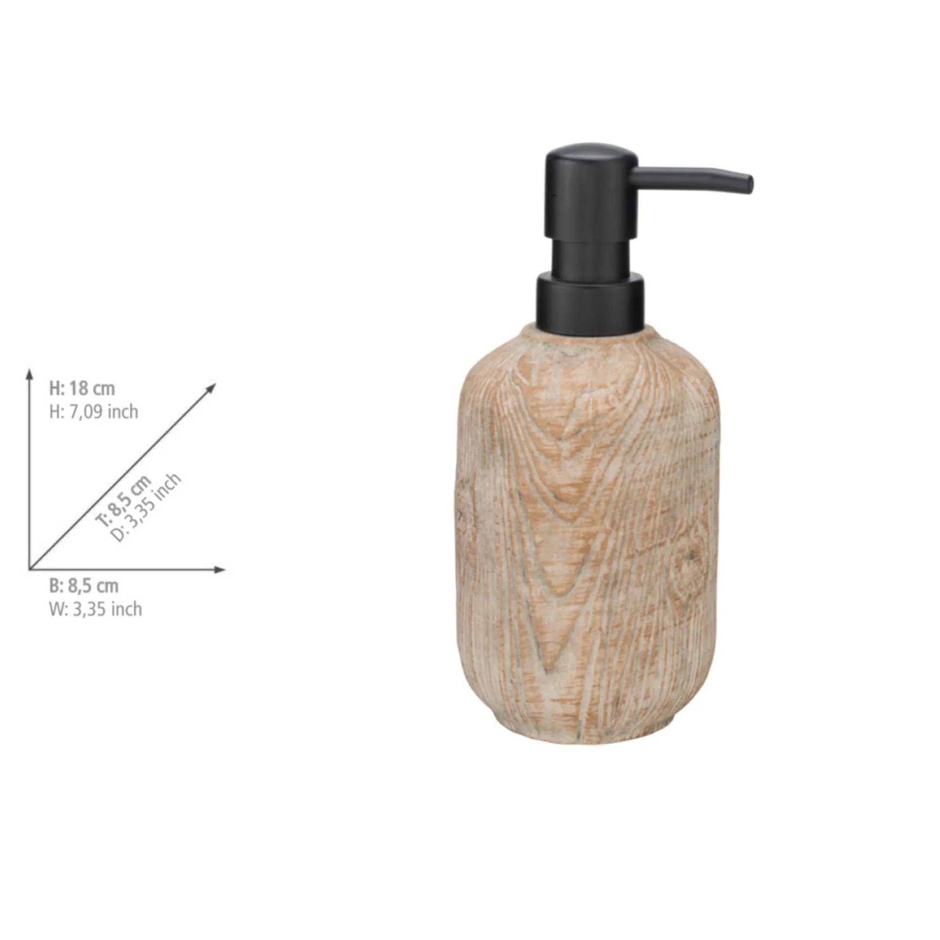 WENKO FLORIO Accessoire Set, Beige, Zahnputzbecher, Seifenspender, WC-Garnitur, Keramik