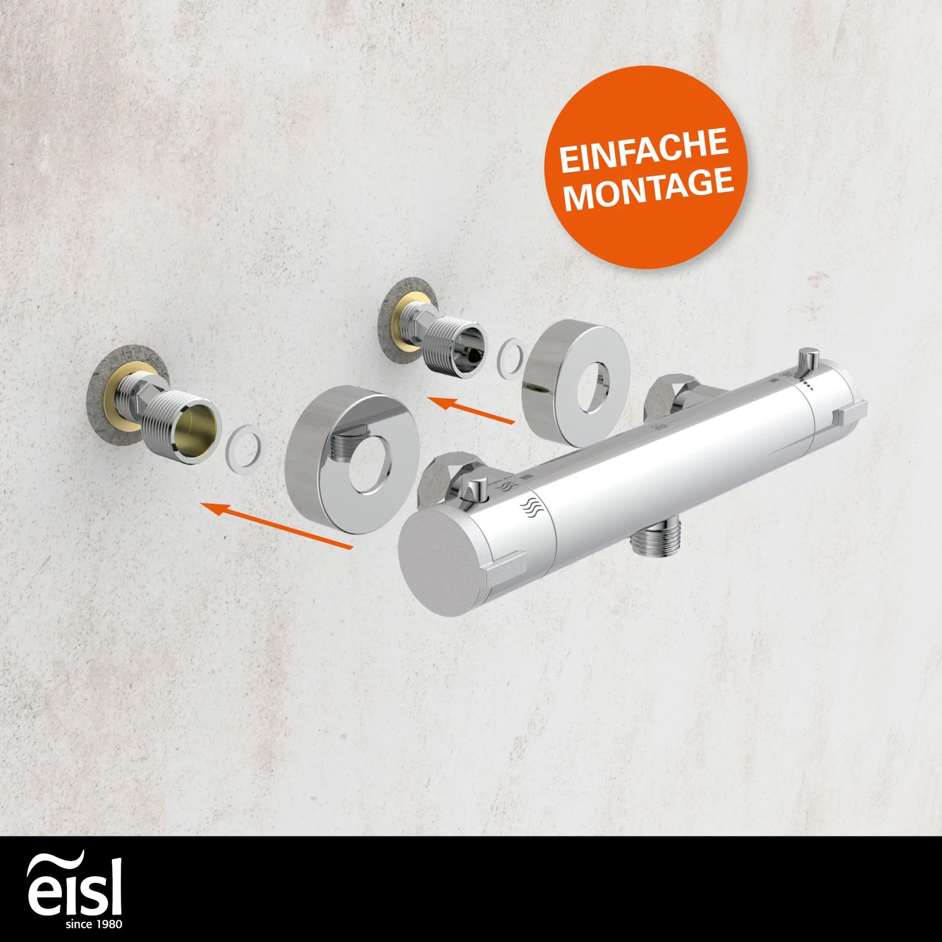 EISL CLAUDIO Duschthermostat, Chrom