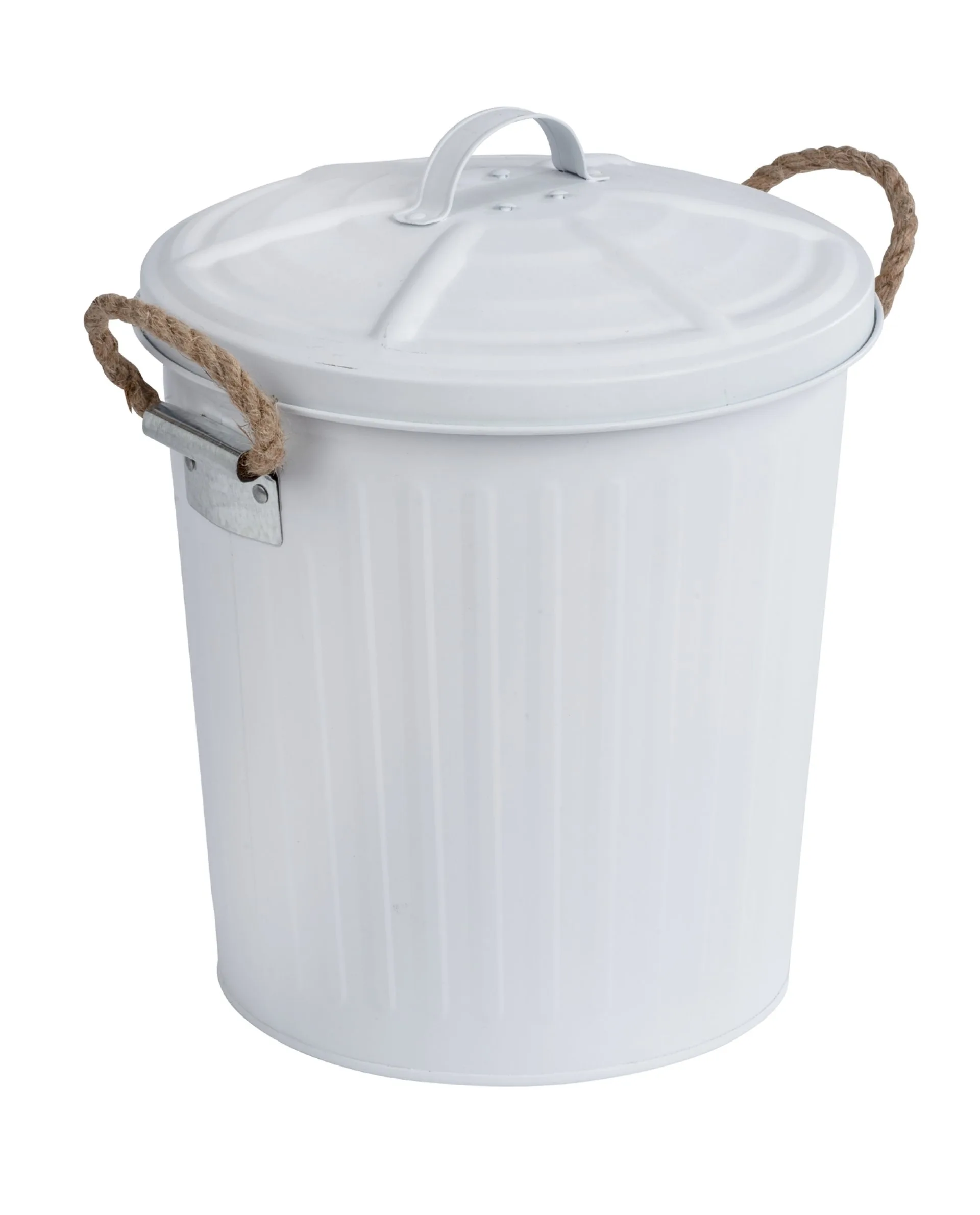WENKO GARA Kosmetikeimer 6 Liter, Weiß matt
