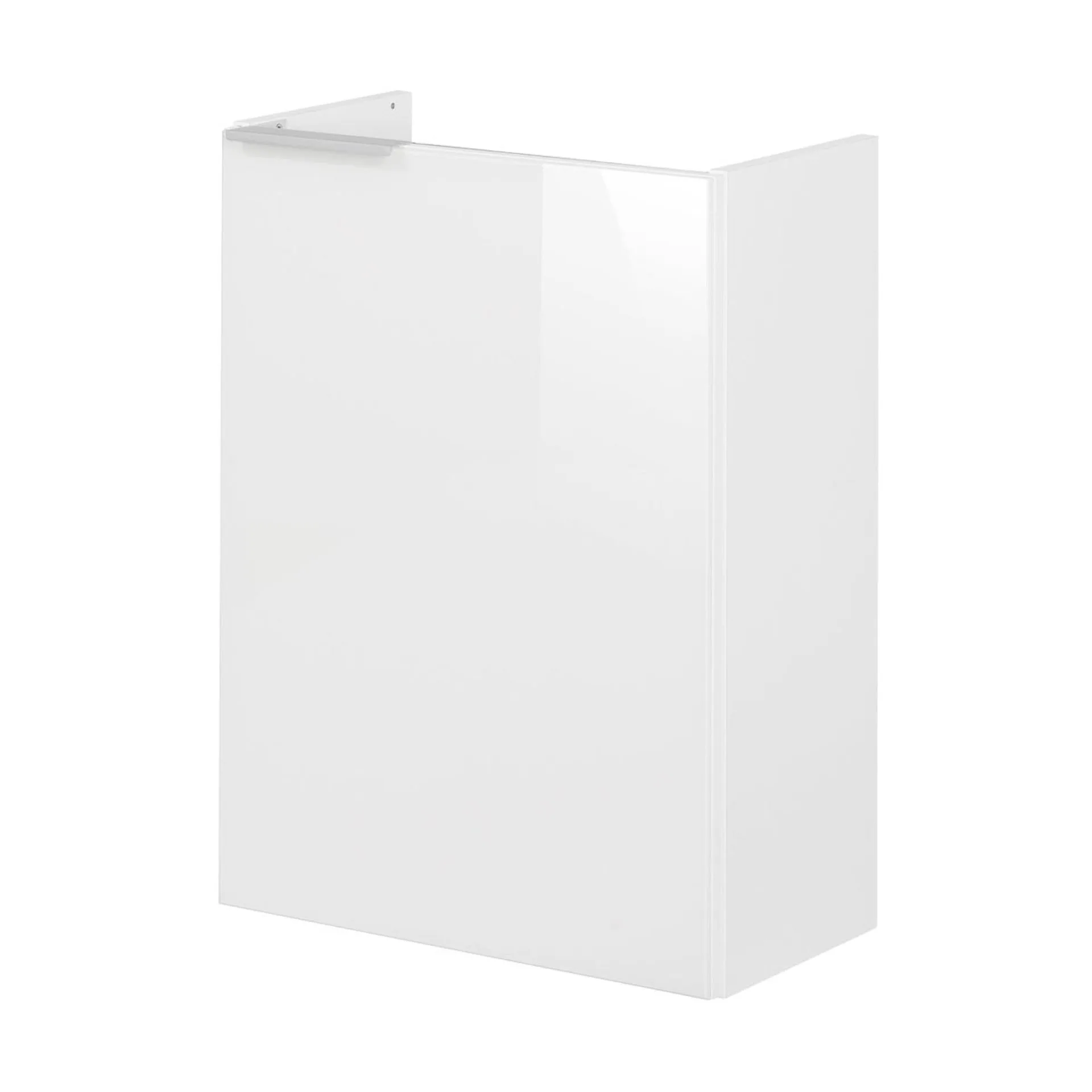 FACKELMANN SBC KARA Waschbeckenunterschrank Gäste WC 45 cm breit, Weiß, Türanschlag rechts