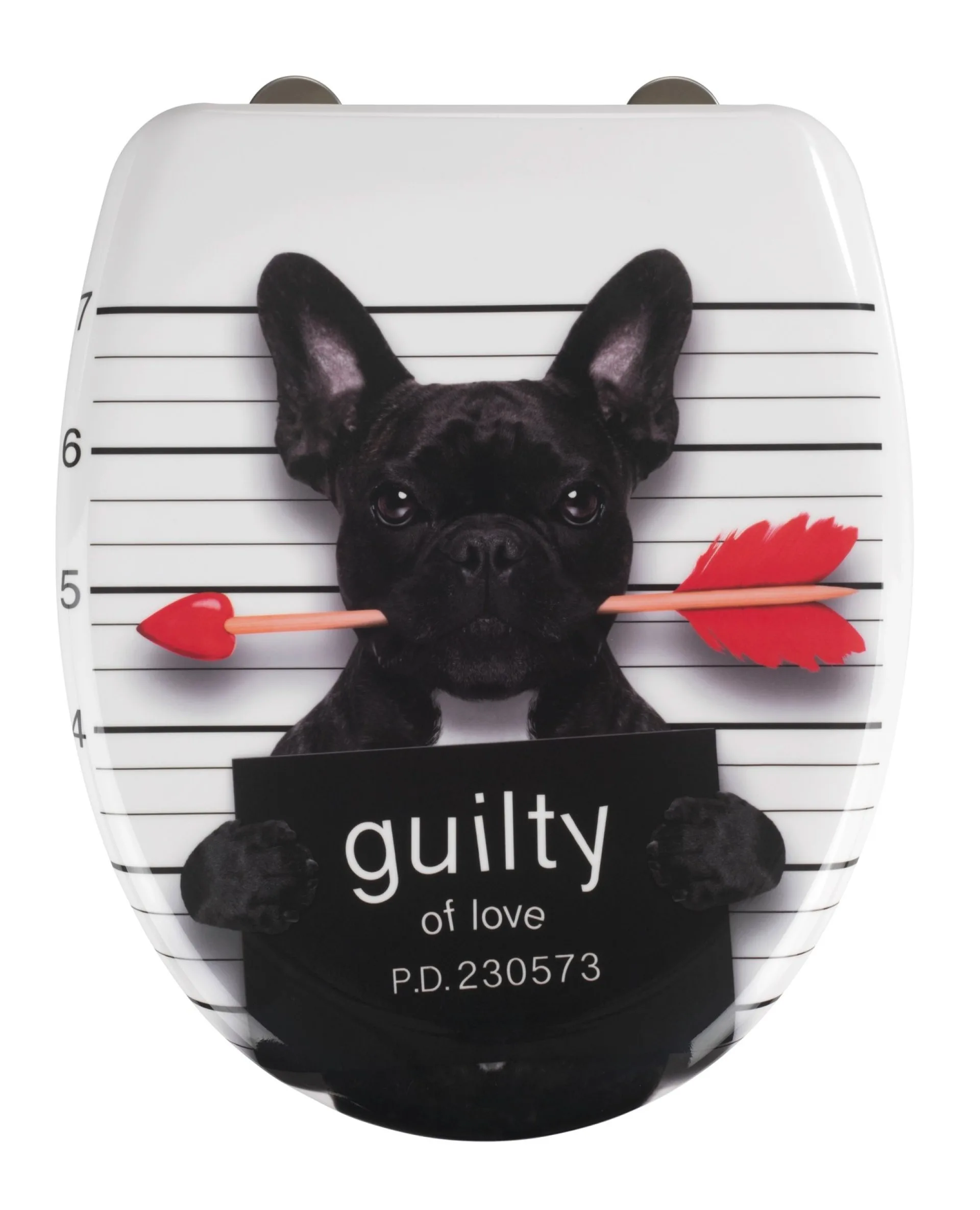 WENKO GUILTY DOG WC-Sitz, Duroplast, mit Absenkautomatik