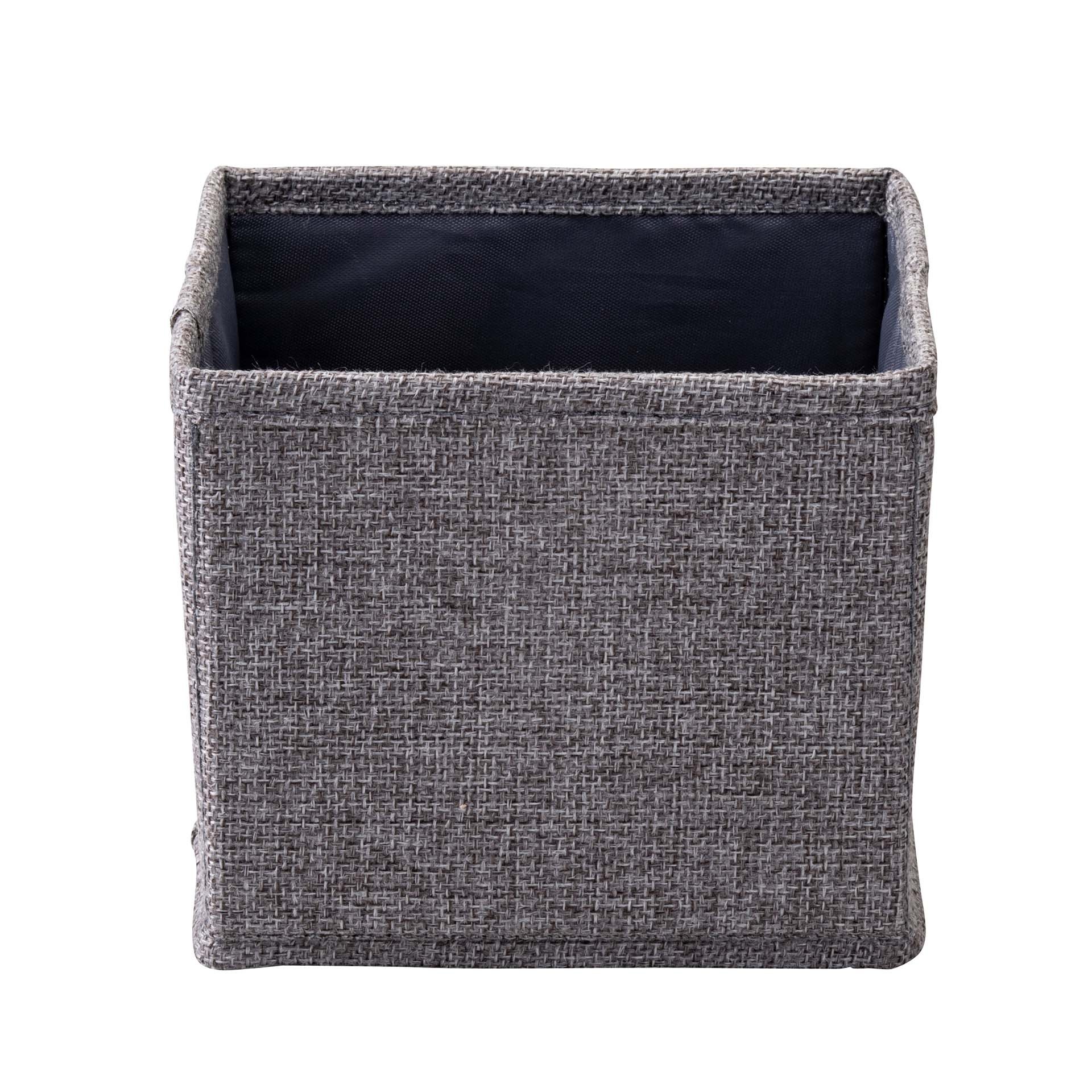 Fackelmann Aufbewahrungskorb 14 cm, Grau, faltbar