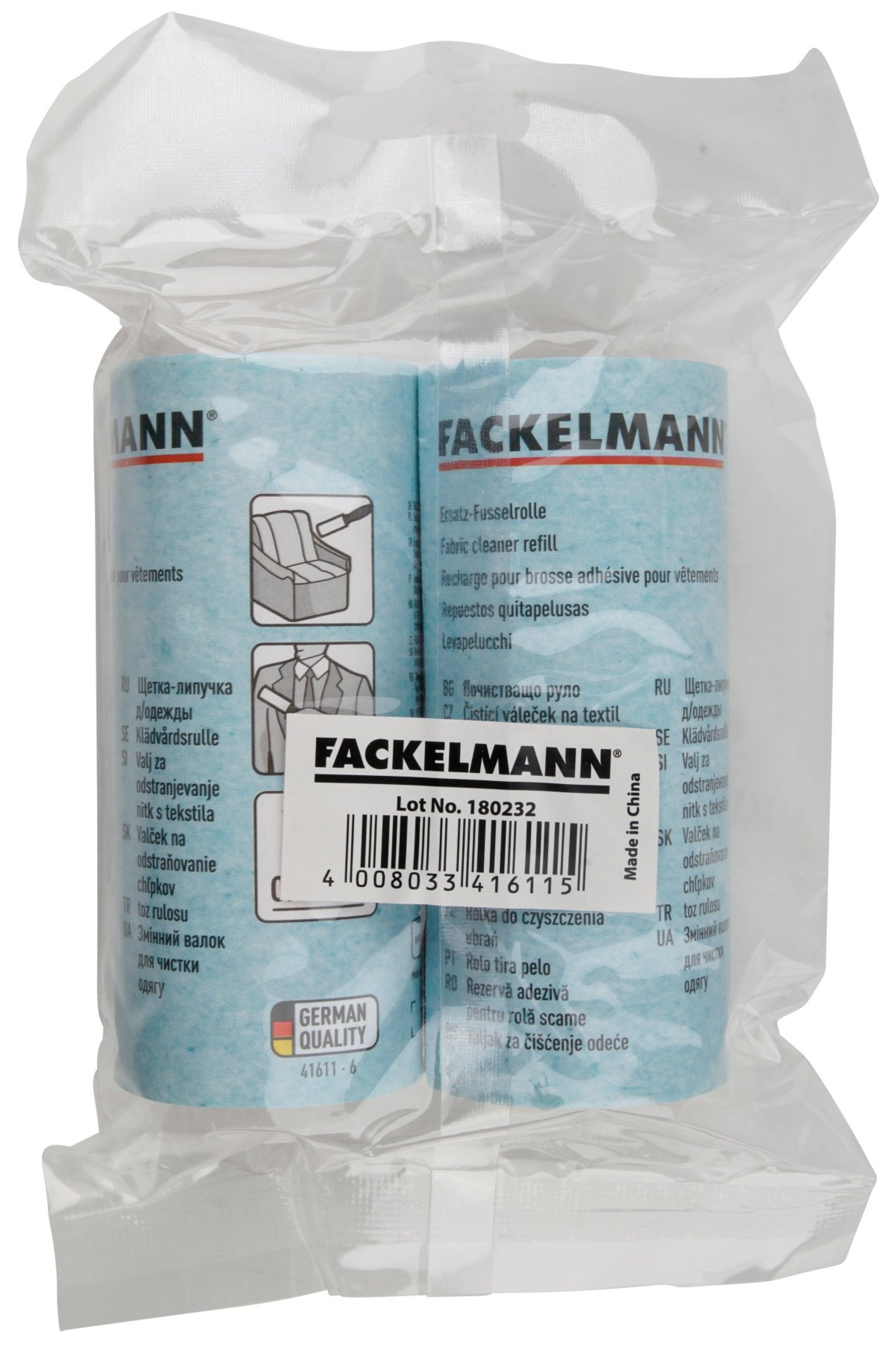 Fackelmann Ersatzfusselrolle 2 Stück