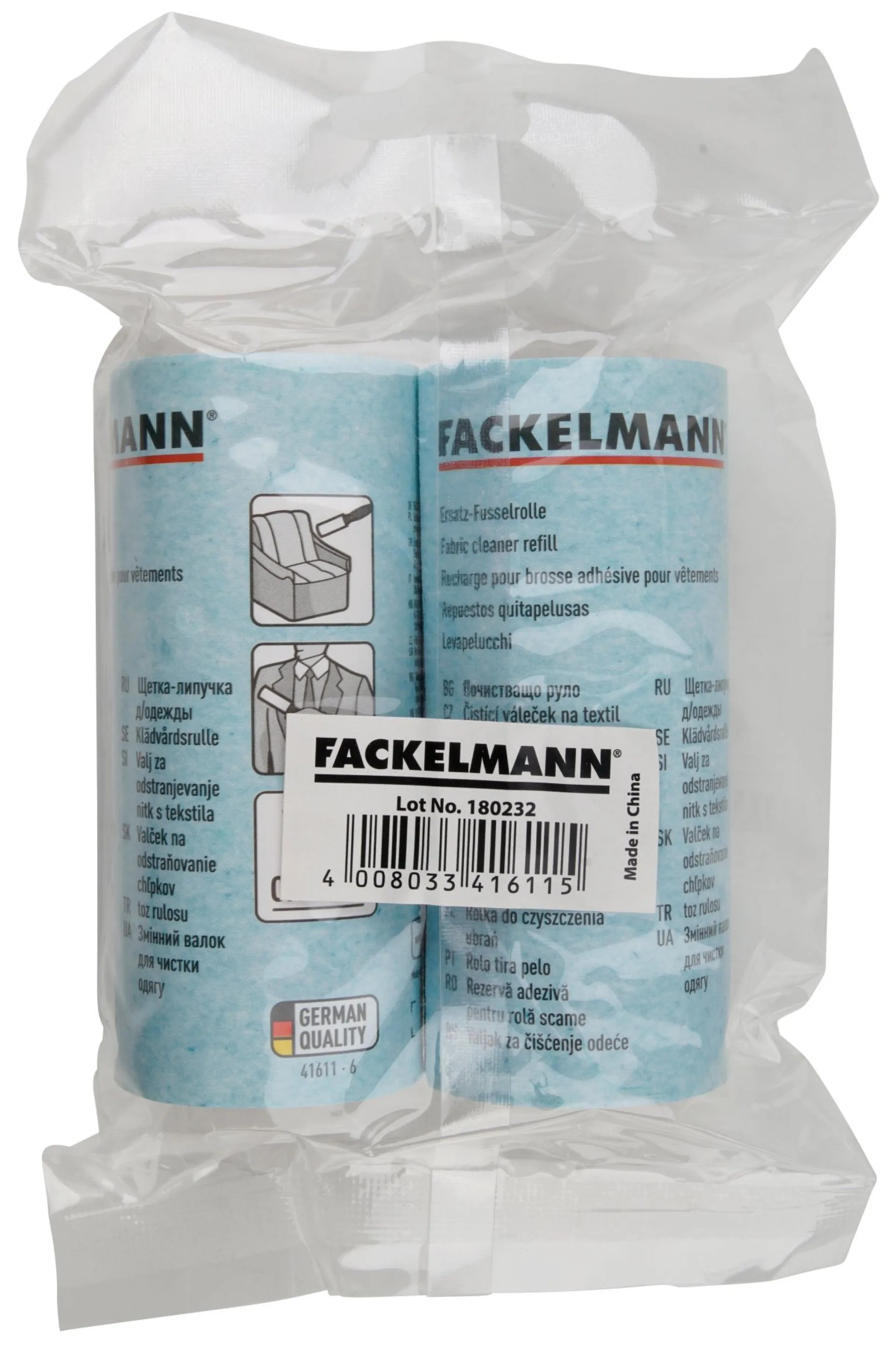 FACKELMANN Ersatz Fusselrolle, 2 Stück