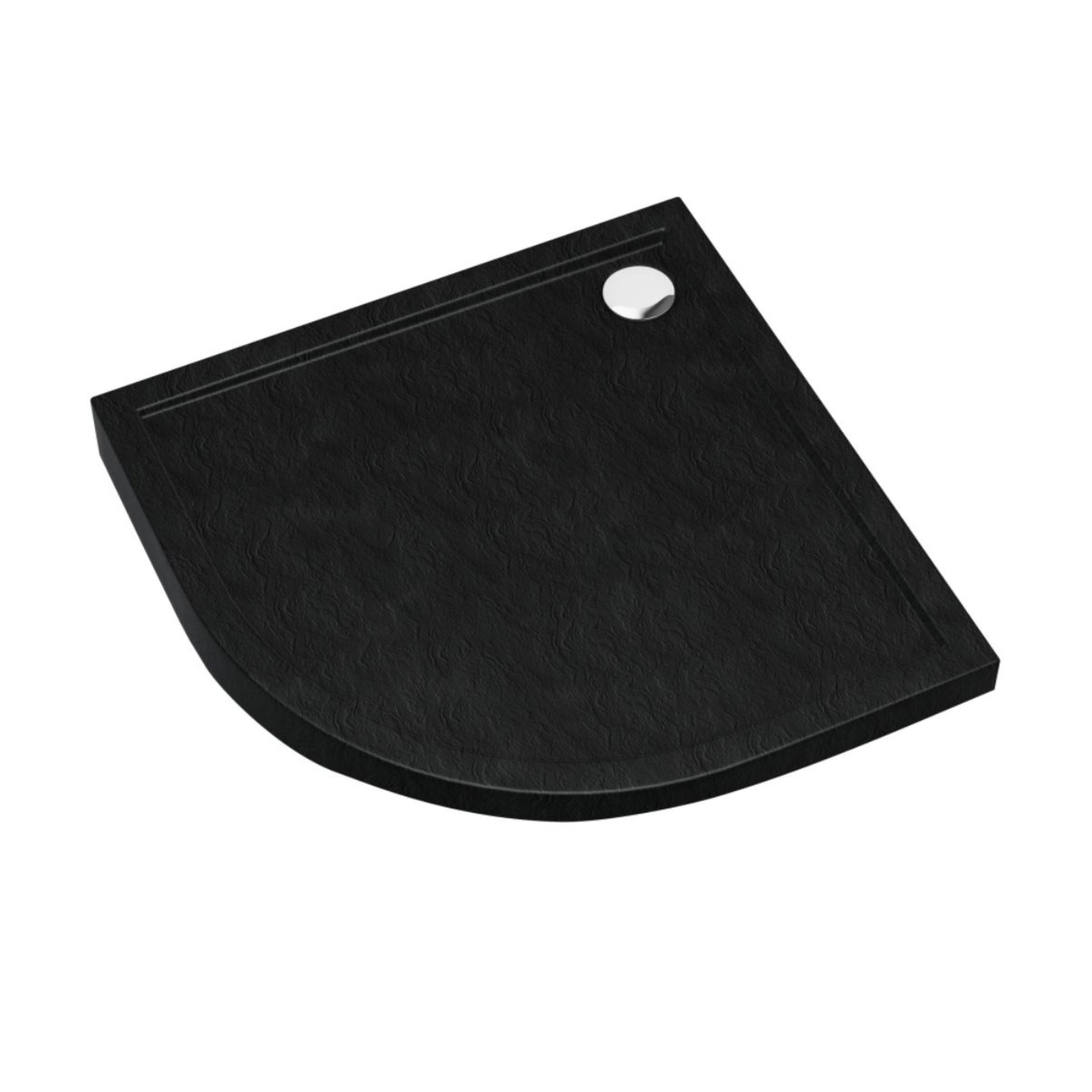 Aedler, Duschwanne Standard Plus Antis Black Scale 90x90x4,5R55