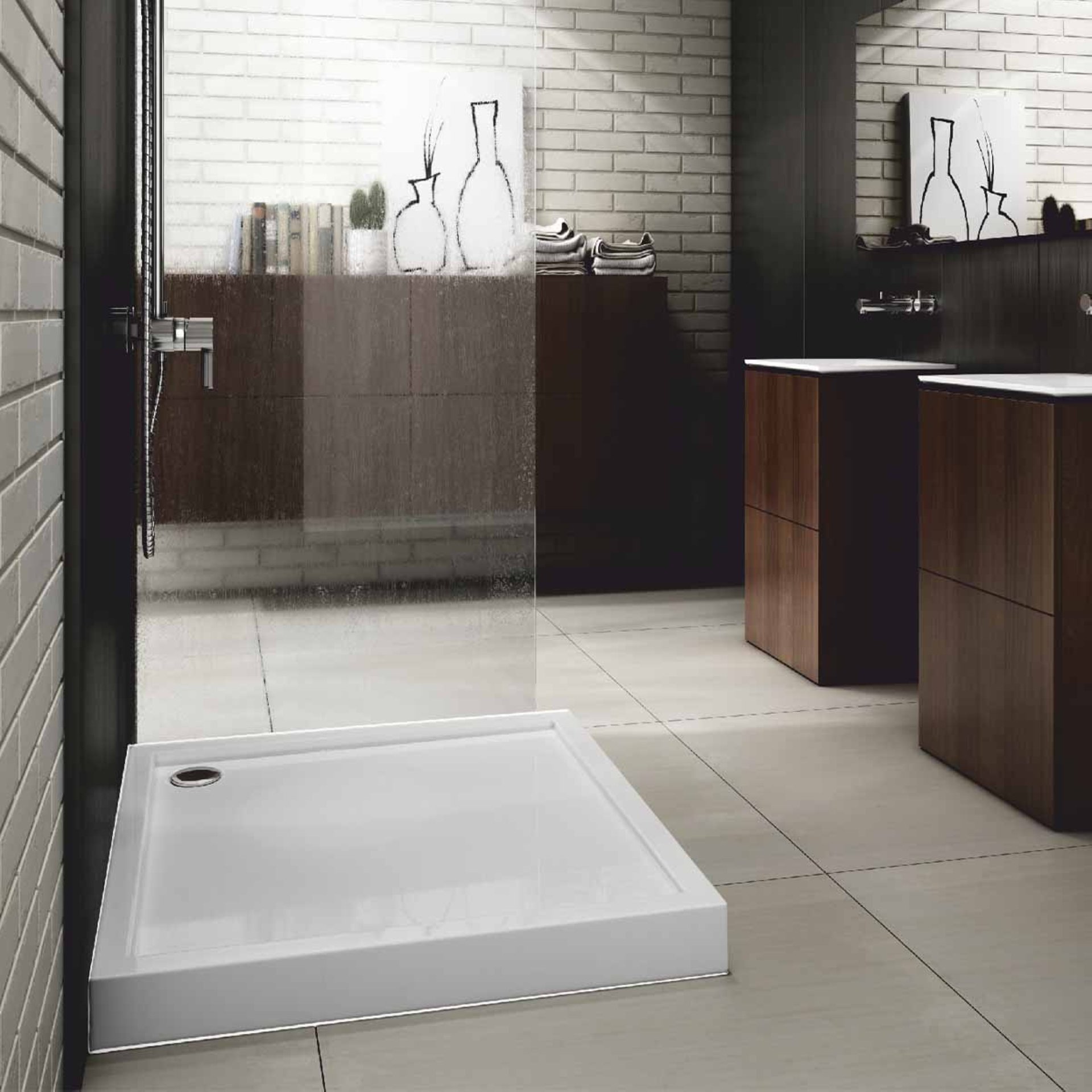 Aedler, Duschwanne Stabildense Alhena 80x80x14