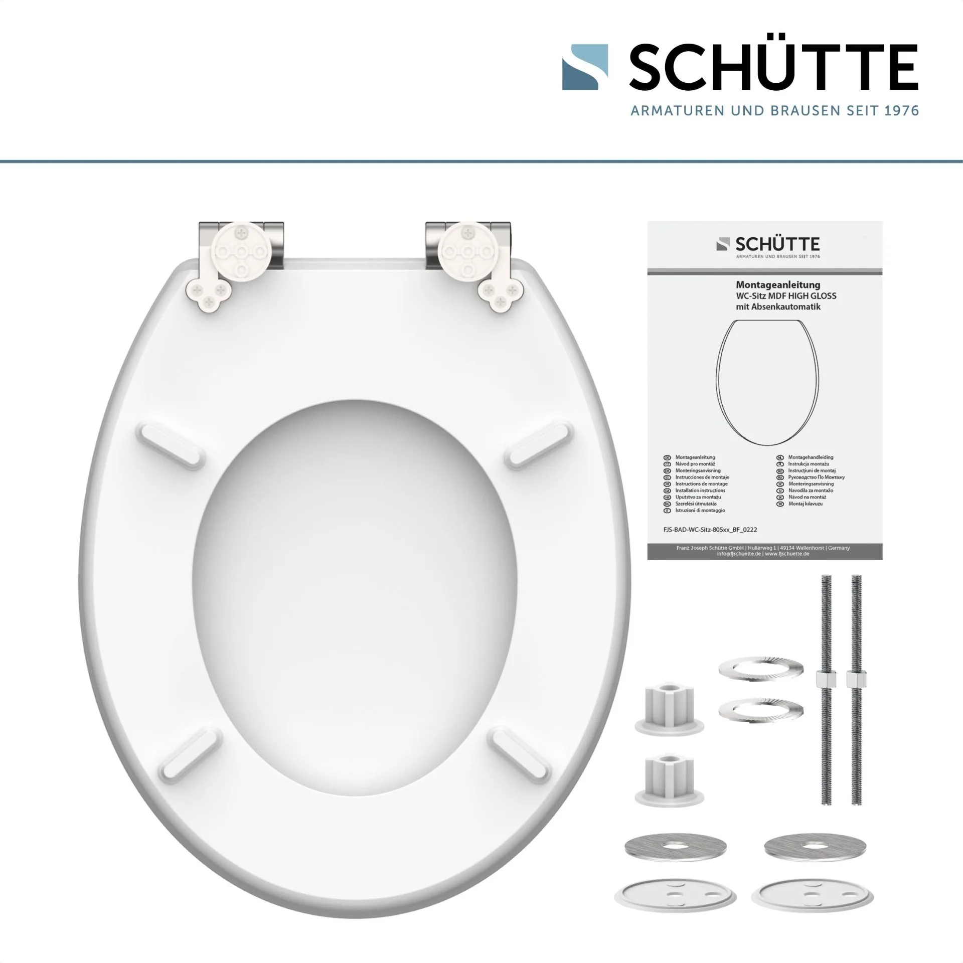 SCHÜTTE POLAR LIGHTS WC-Sitz, MDF HG, mit Absenkautomatik