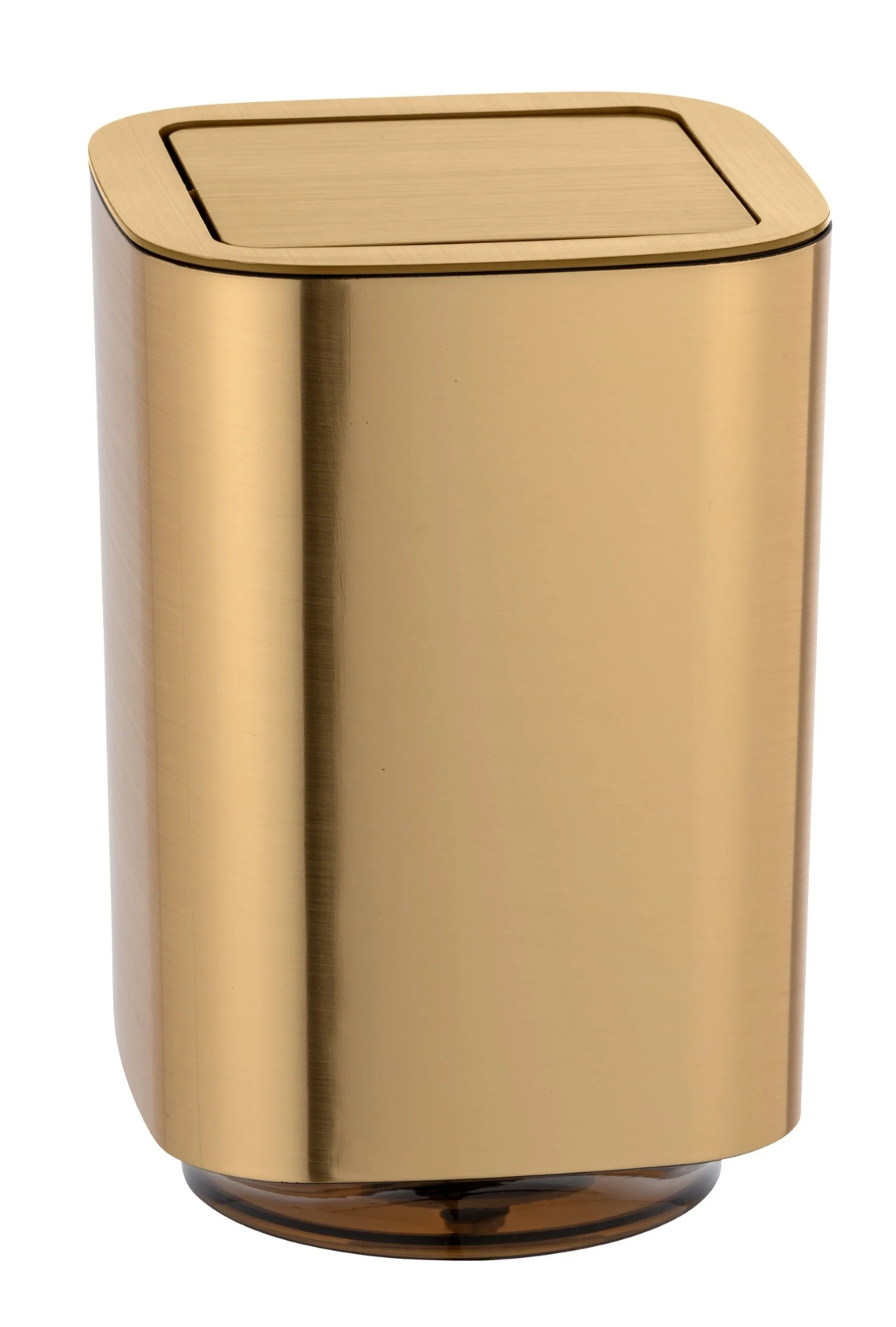 WENKO AURON Kosmetikeimer 5,5 Liter, Gold glänzend