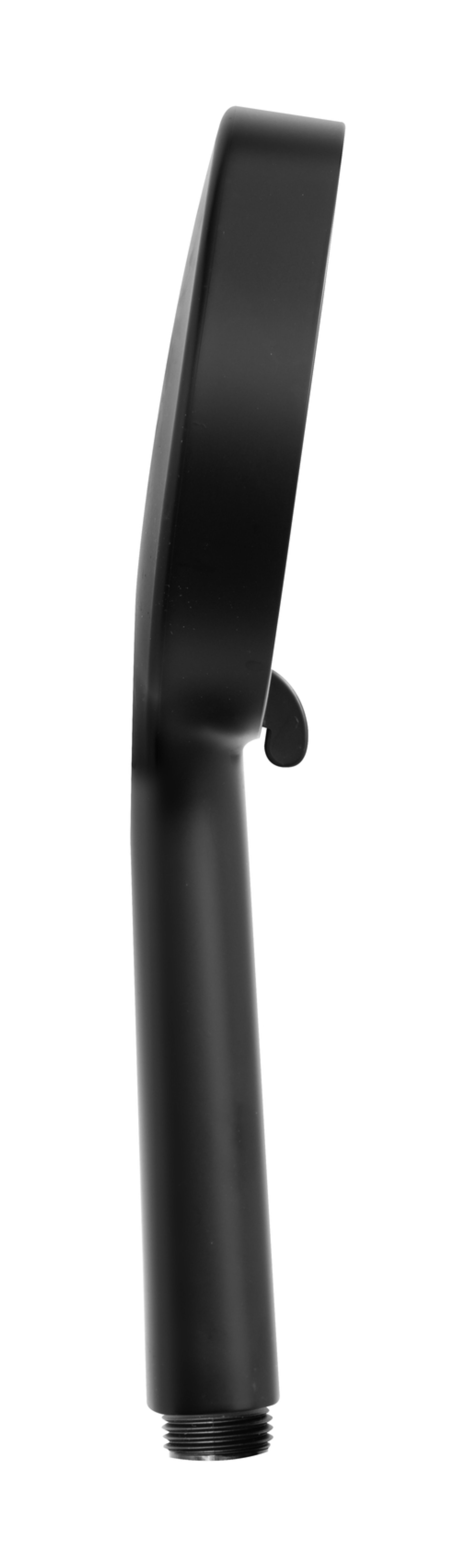 WENKO Duschkopf Ø 12 cm, Schwarz, mit Wassersparsystem, 3 verschiedene Wasserstrahlarten, 248 Düsen