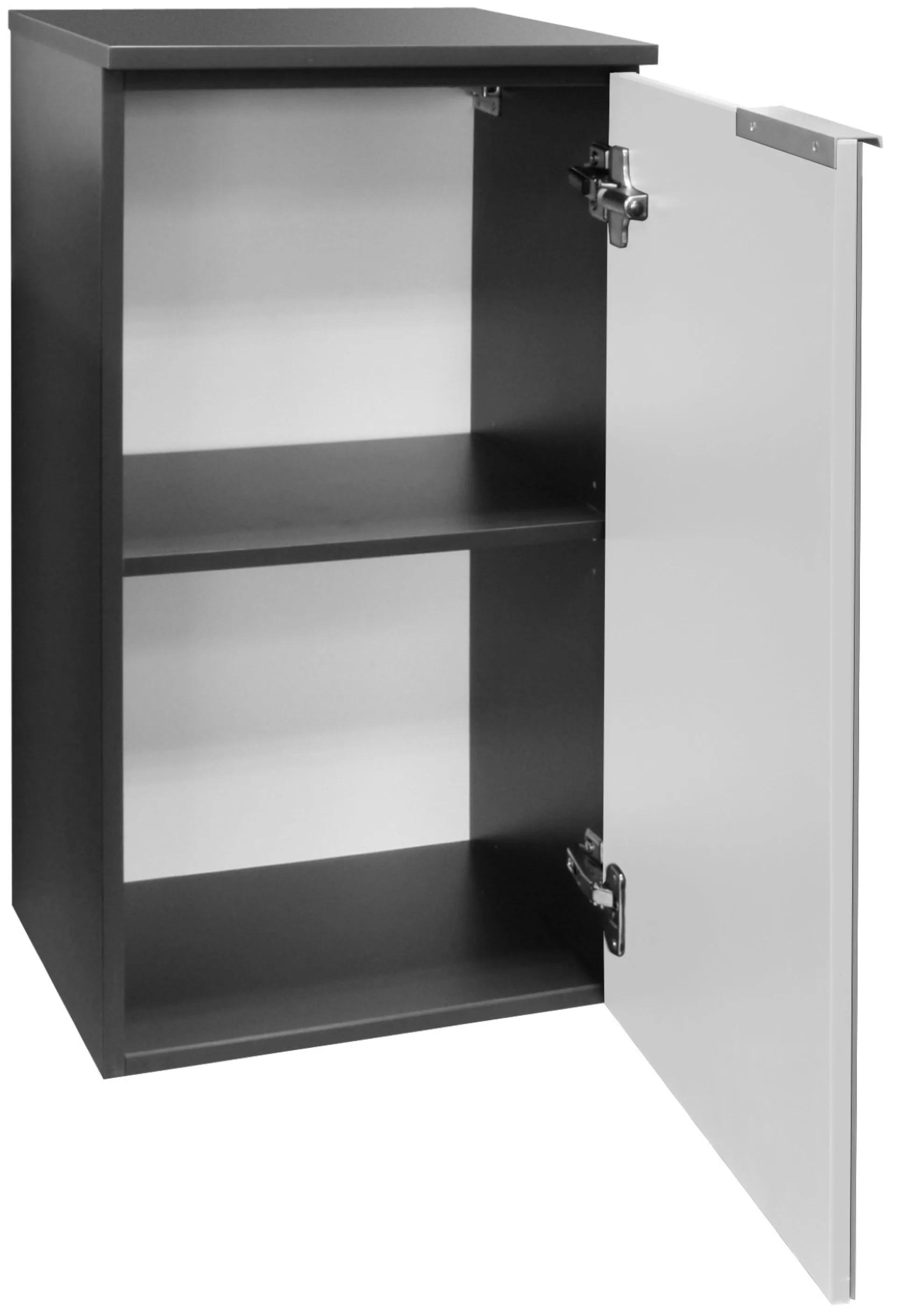 FACKELMANN KARA Unterschrank 41 cm breit, Weiß/Anthrazit, Türanschlag rechts