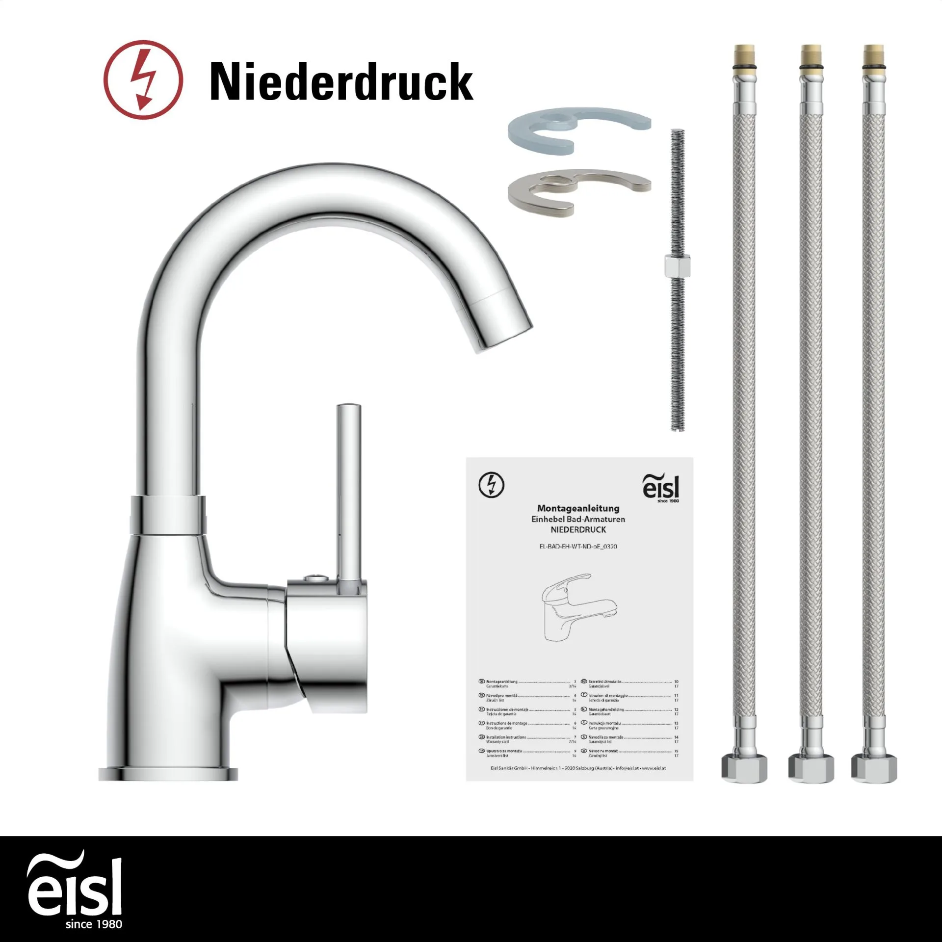 EISL FUTURA Waschtischarmatur, Chrom, Niederdruck