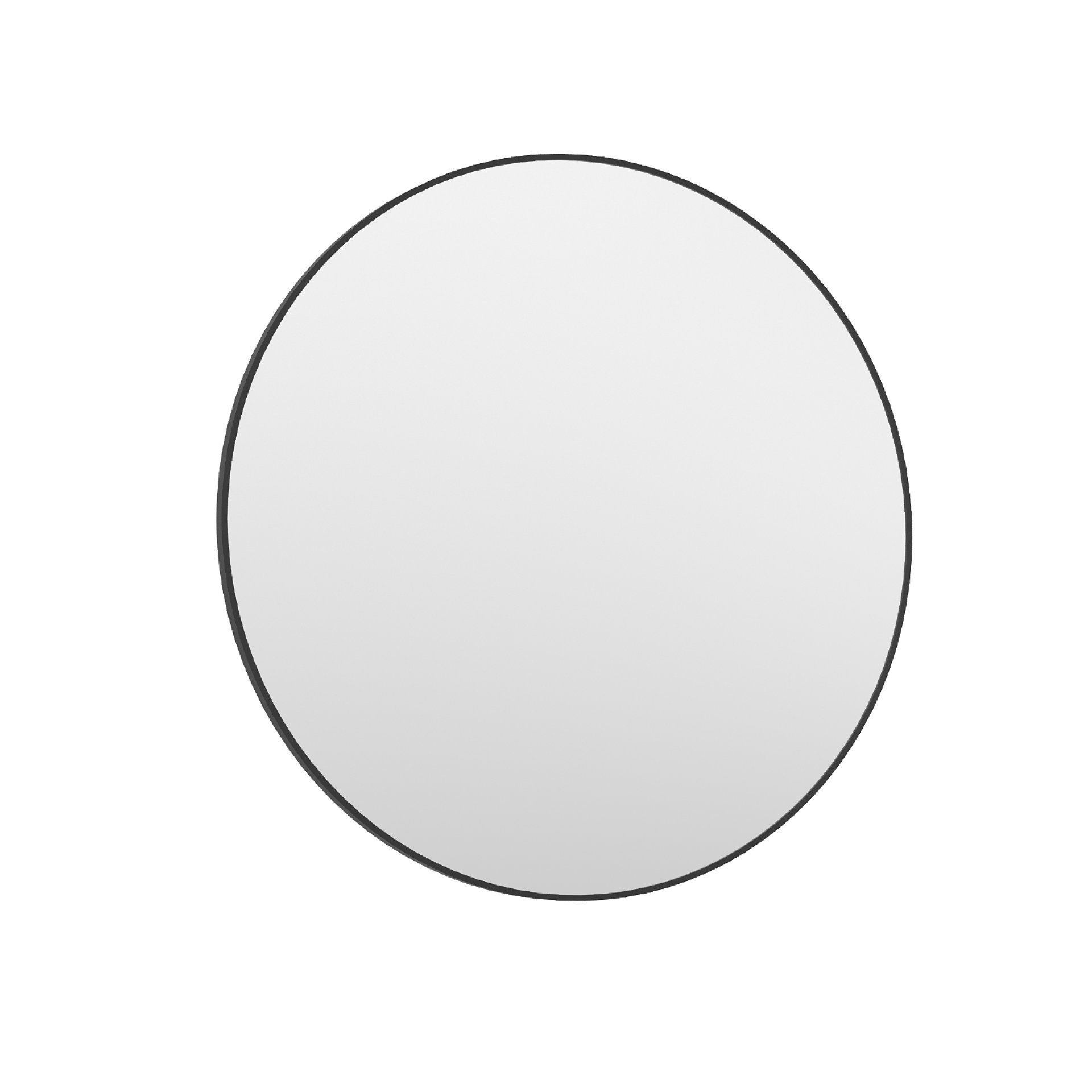 BADEDU IMPERO Spiegel Ø 80 cm, Schwarz, rund