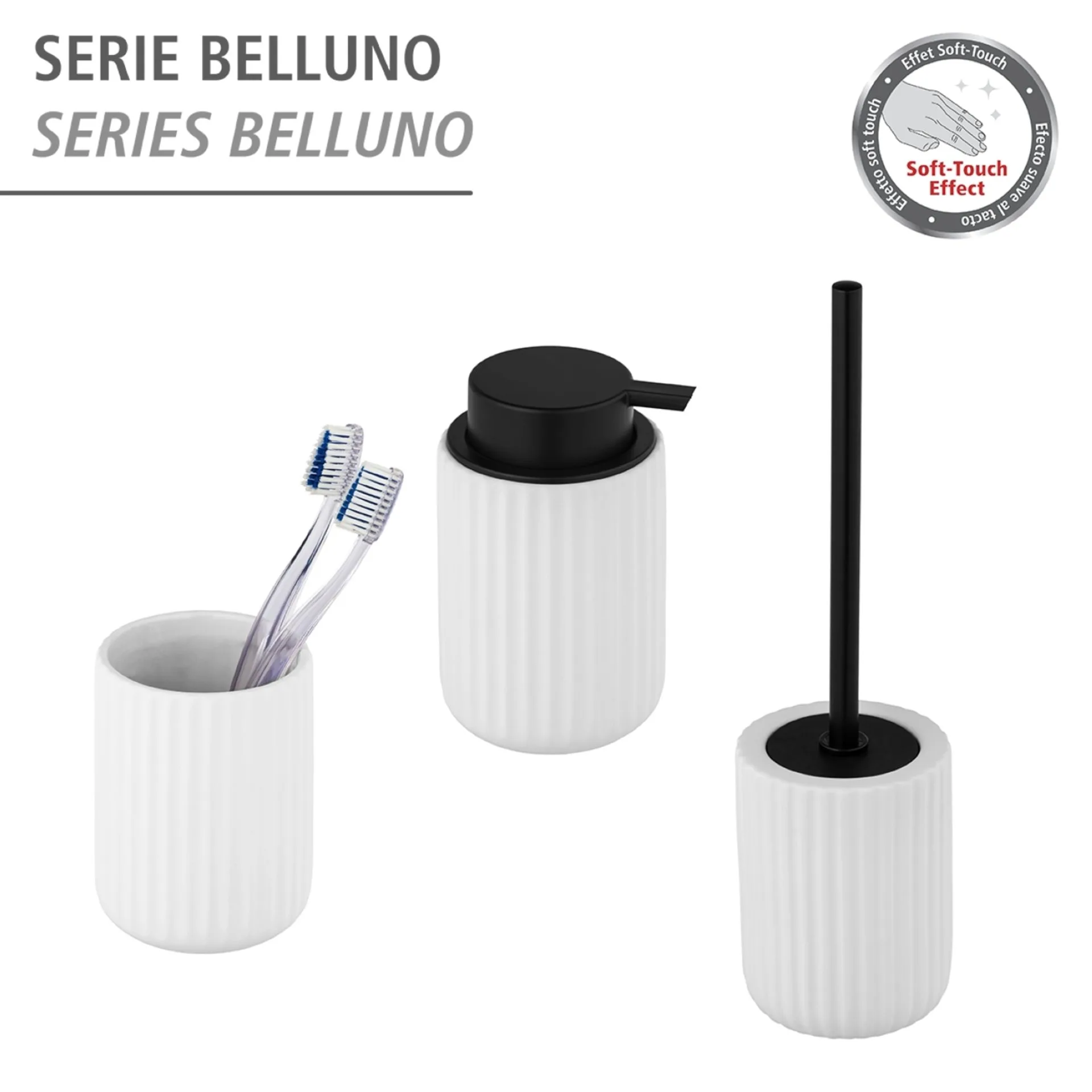WENKO BELLUNO WC-Garnitur, Weiß, Keramik