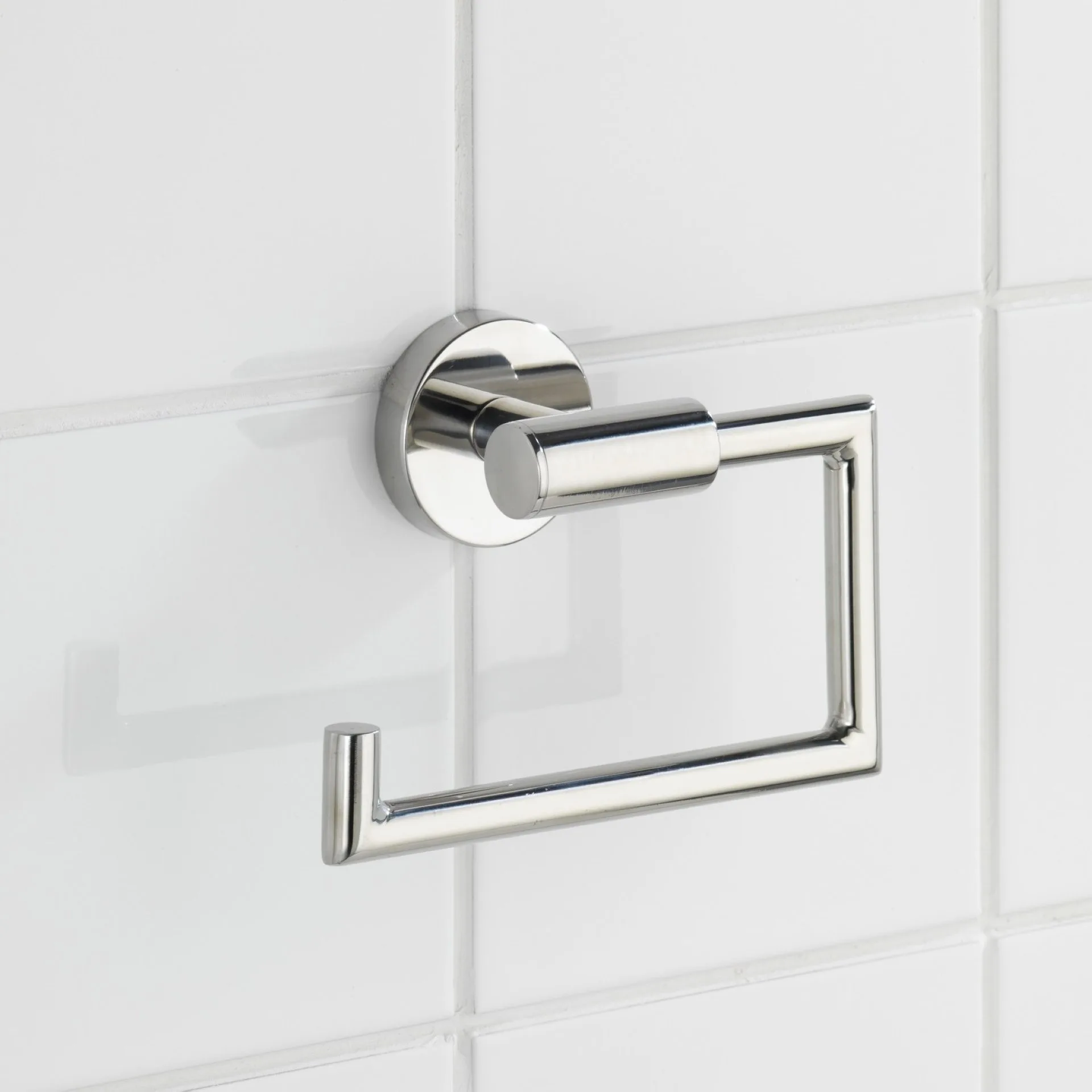 WENKO BOSIO Toilettenpapierhalter, Chrom glänzend, Edelstahl rostfrei