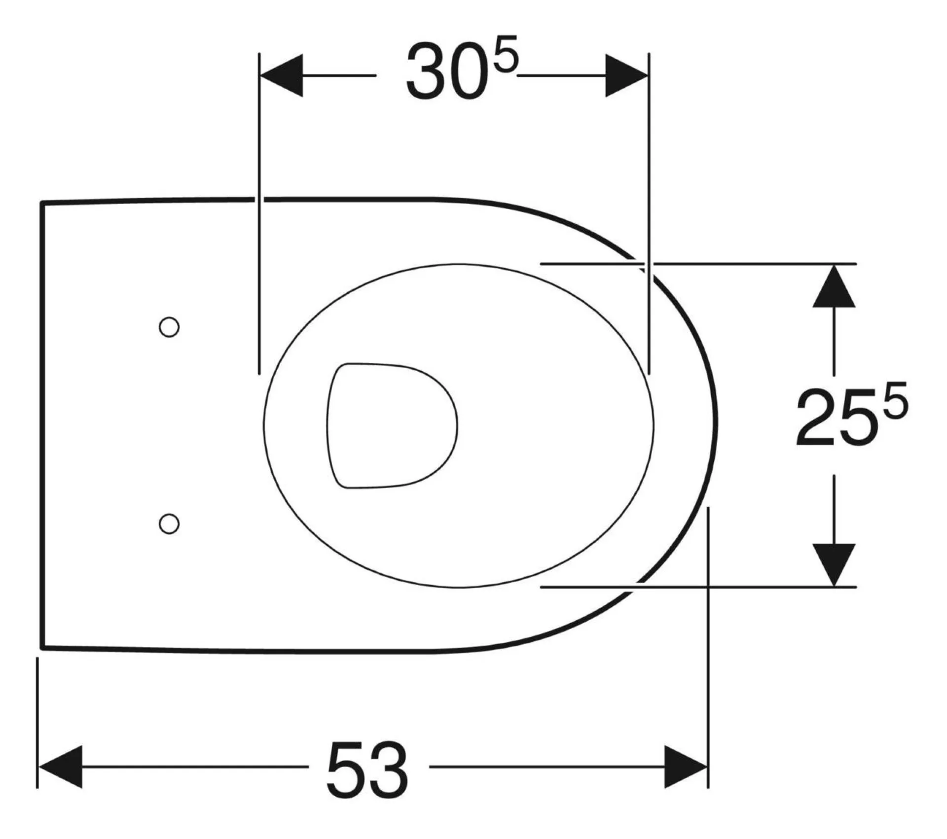 GEBERIT ICON Tiefspül-WC, Weiß, wandhängend, KeraTect, geschlossene Form