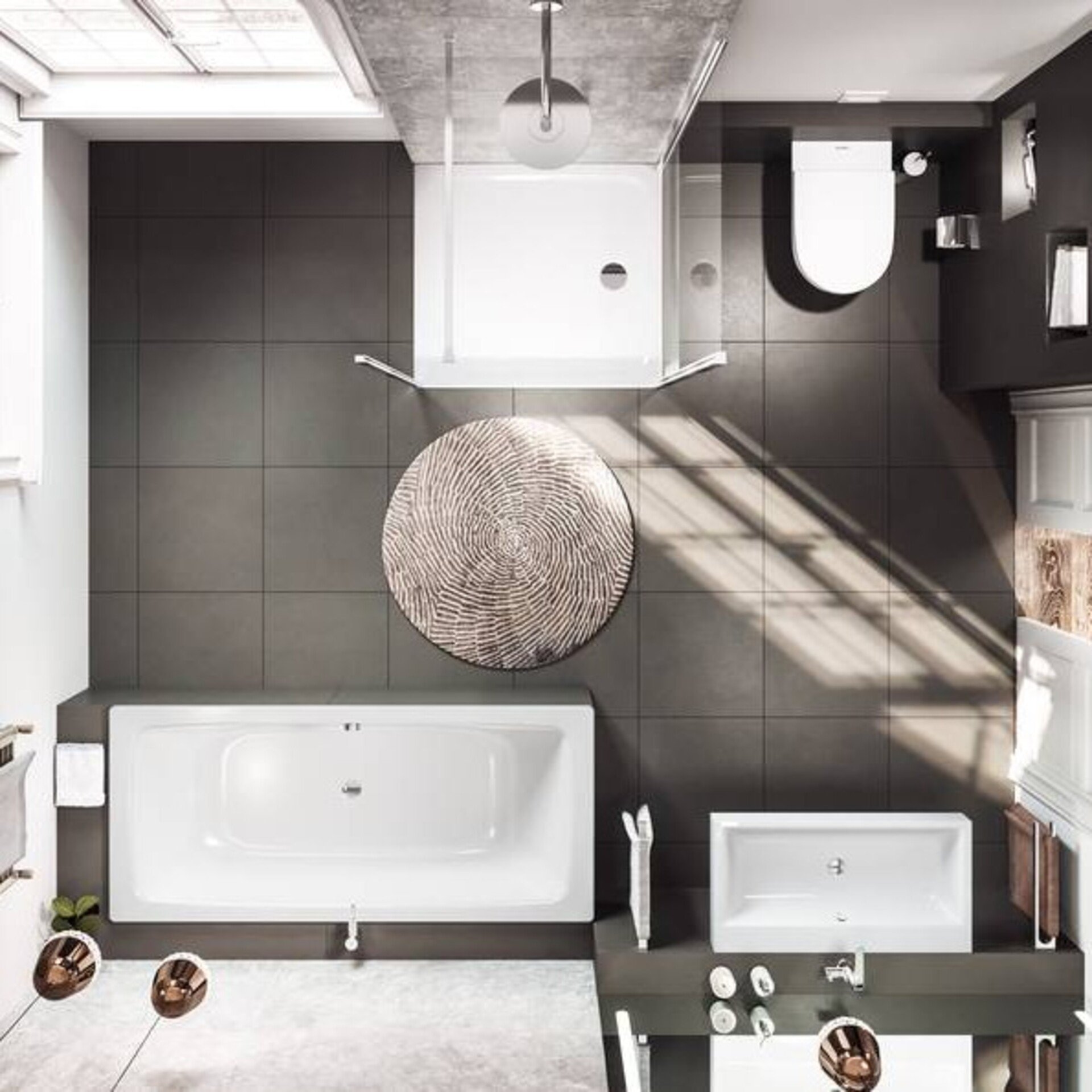KALDEWEI CAYONO DUO Badewanne 180 cm breit, Weiß, Mod. 725