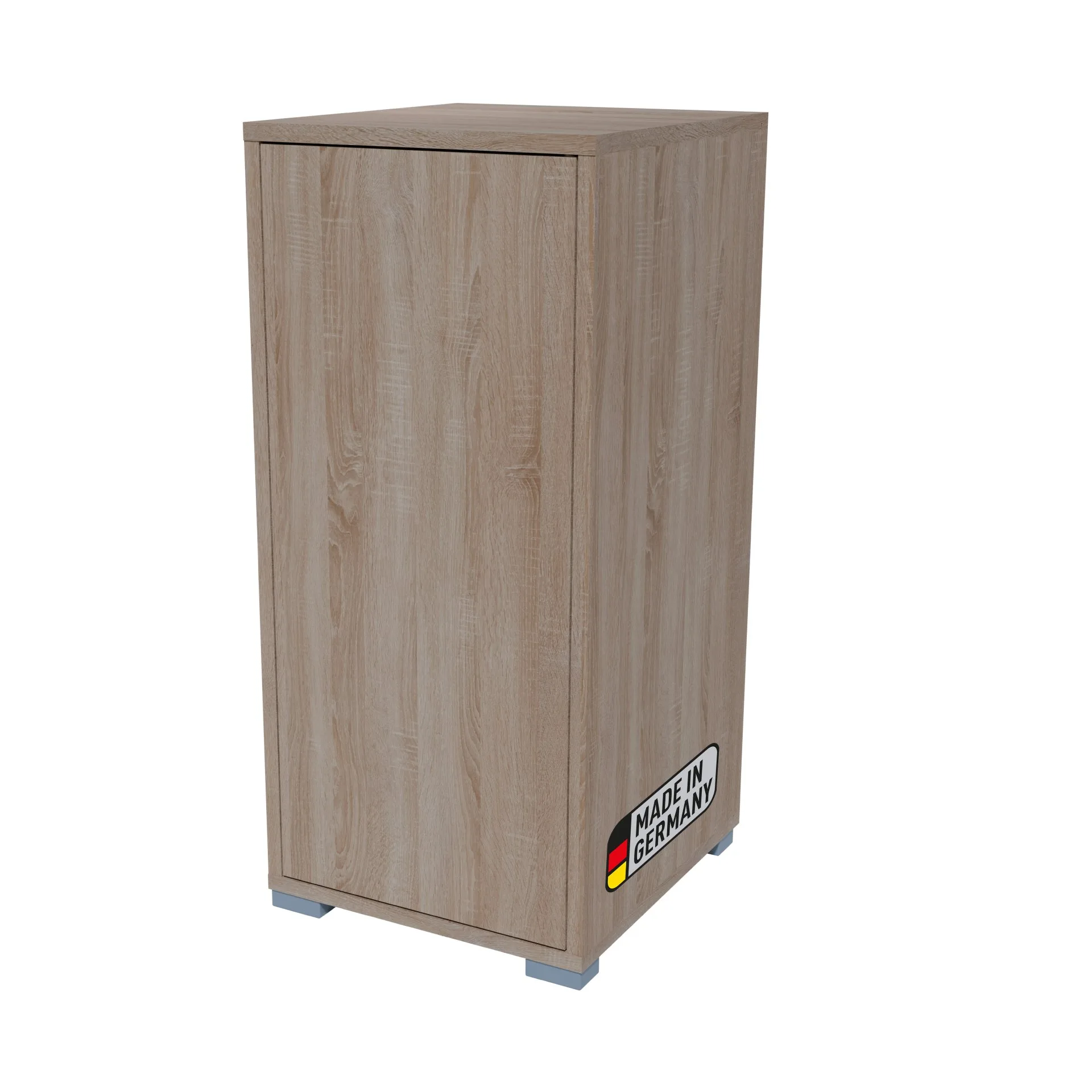 BADEDU VEER Badschrank 35 cm breit, Braun, 3 Fächer mit Tür