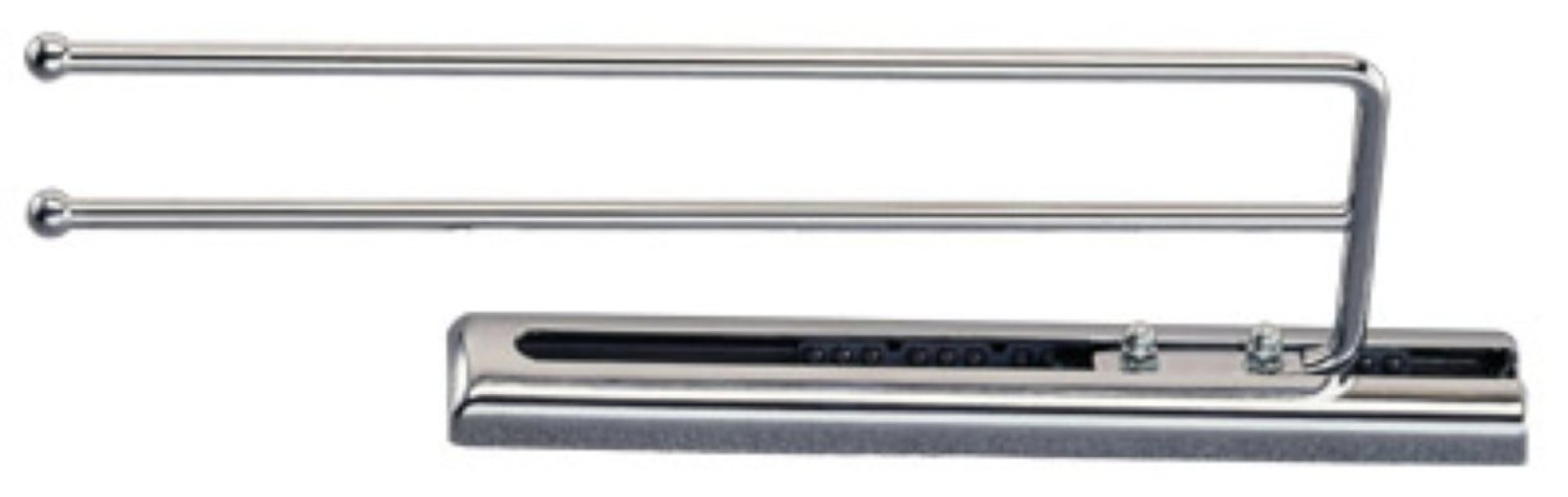 Fackelmann Handtuchhalter mit Auszug, zweiarmig, Chrom