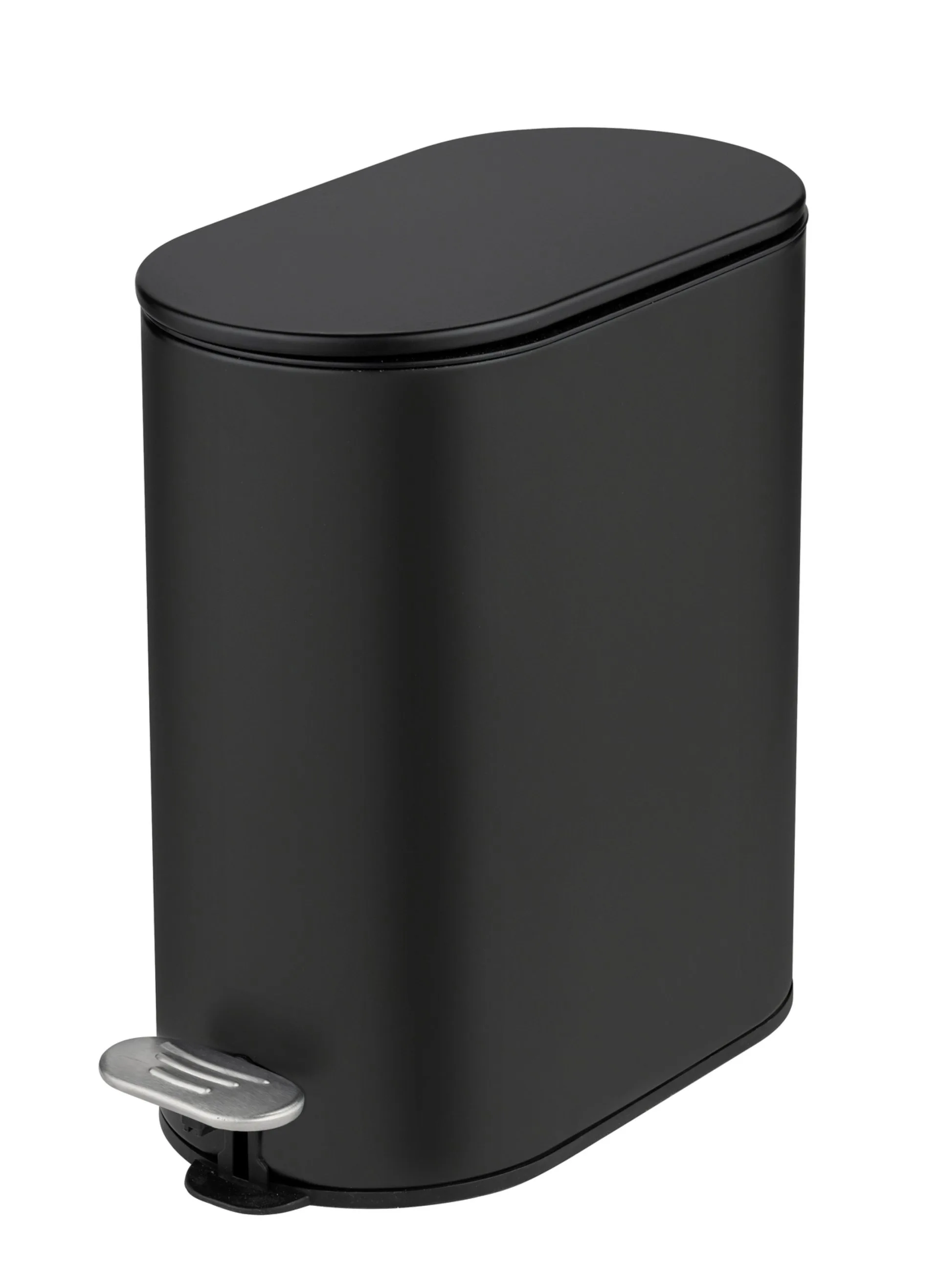 WENKO COLLUNGO Kosmetikeimer 5 Liter, Schwarz, mit Absenkautomatik
