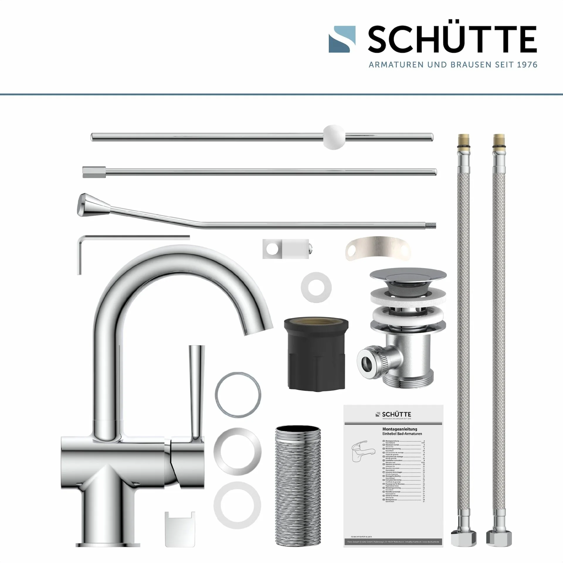 Schütte CORNWALL Waschtischarmatur, Chrom