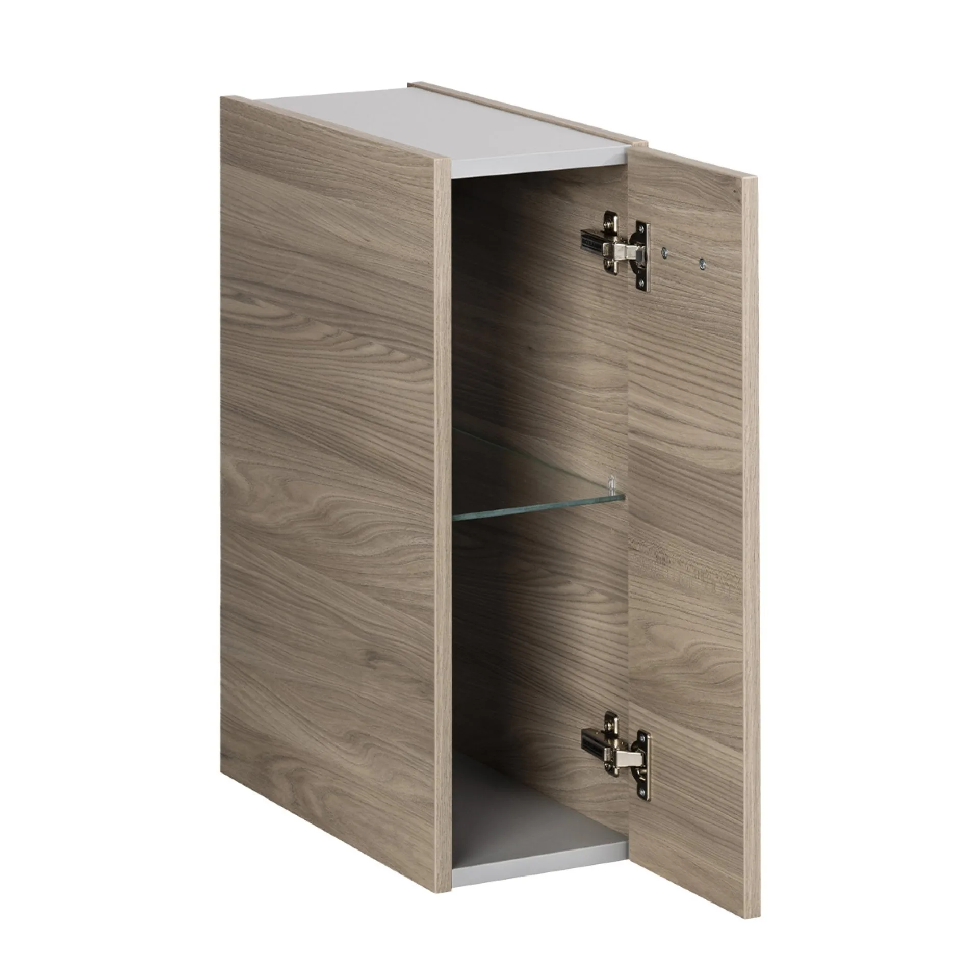 FACKELMANN LUXOR Unterschrank 20 cm breit, Braun hell, Türanschlag rechts
