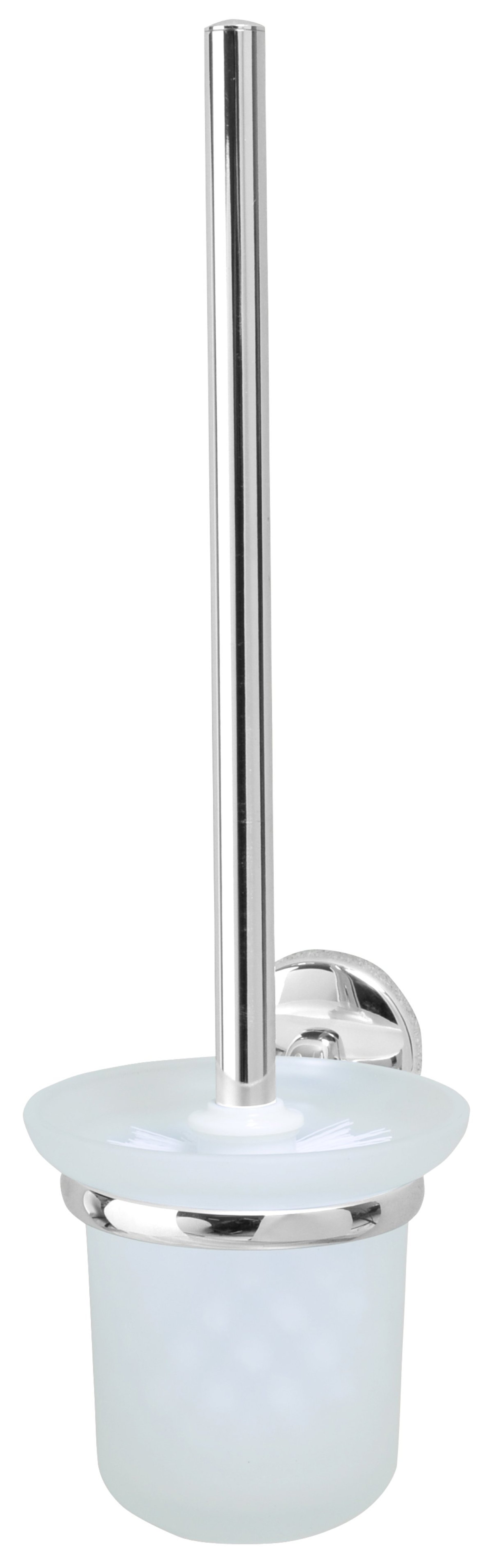 Fackelmann VISION Toilettenbürste mit Halter, Chrom glänzend