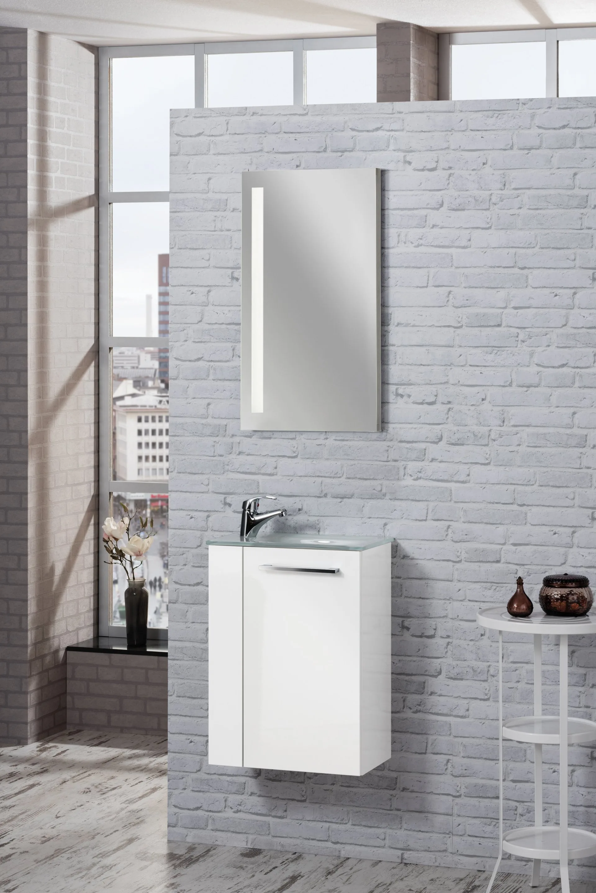 FACKELMANN LED Spiegel 40 cm breit