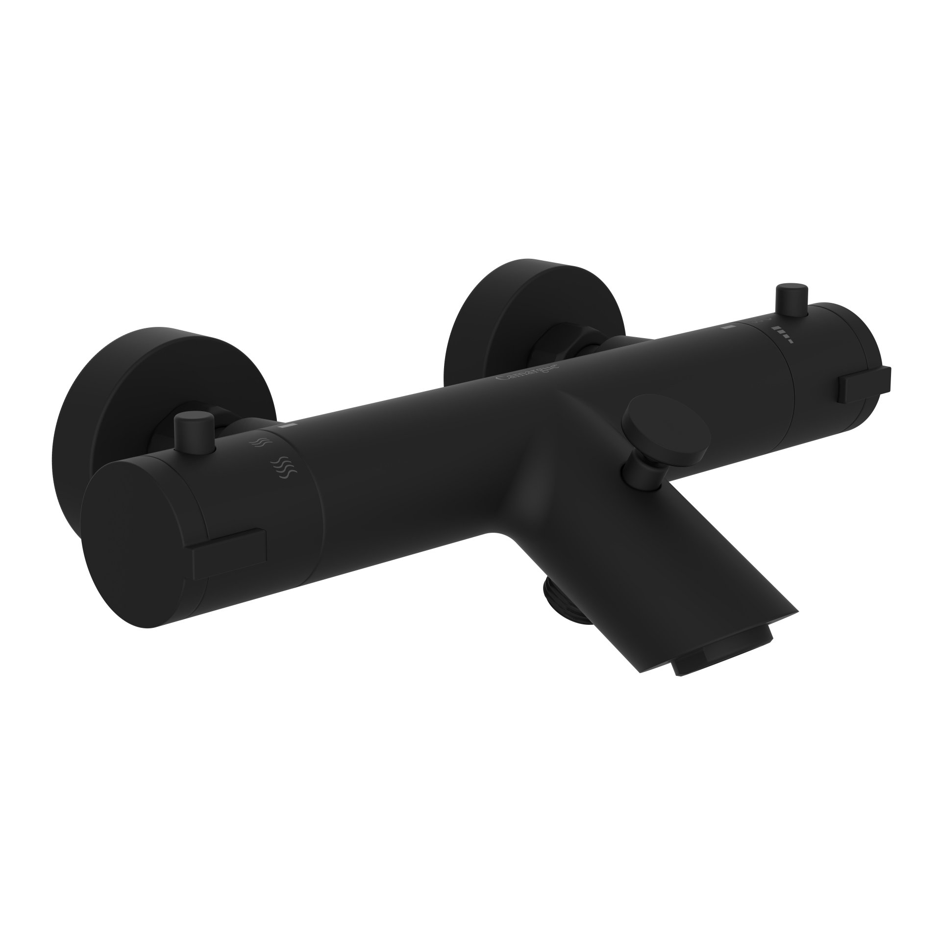 SCHÜTTE LONDON Badewannenthermostat, Schwarz matt